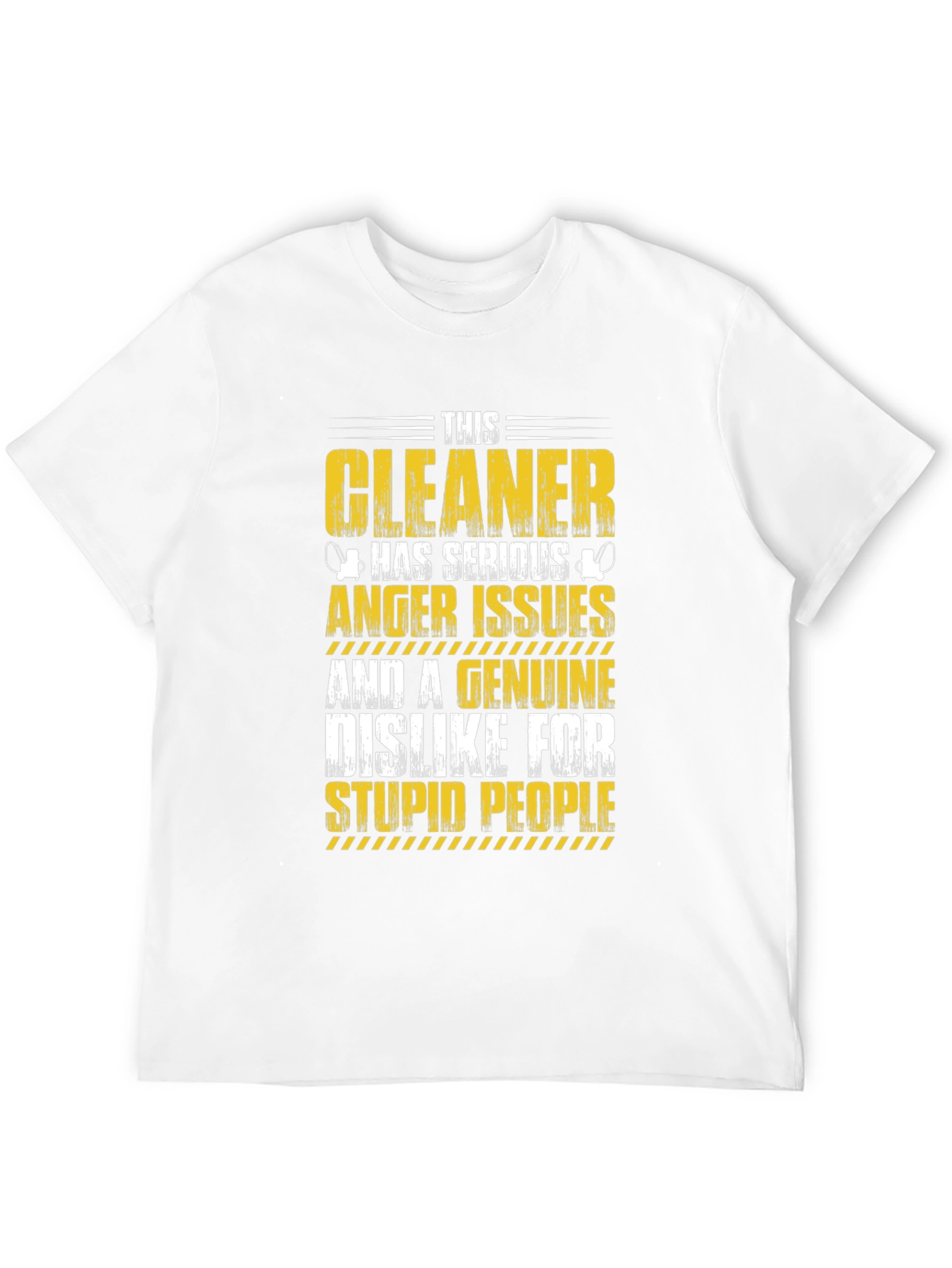 Black Cleaner Anger Issues Graphic Tee view 12