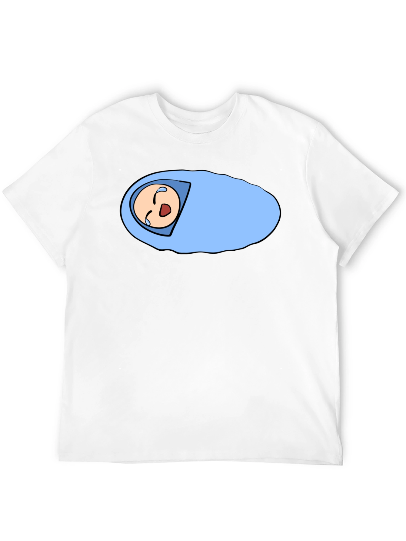 Black Cartoon Baby T-Shirt - Black, Unique Design view 12