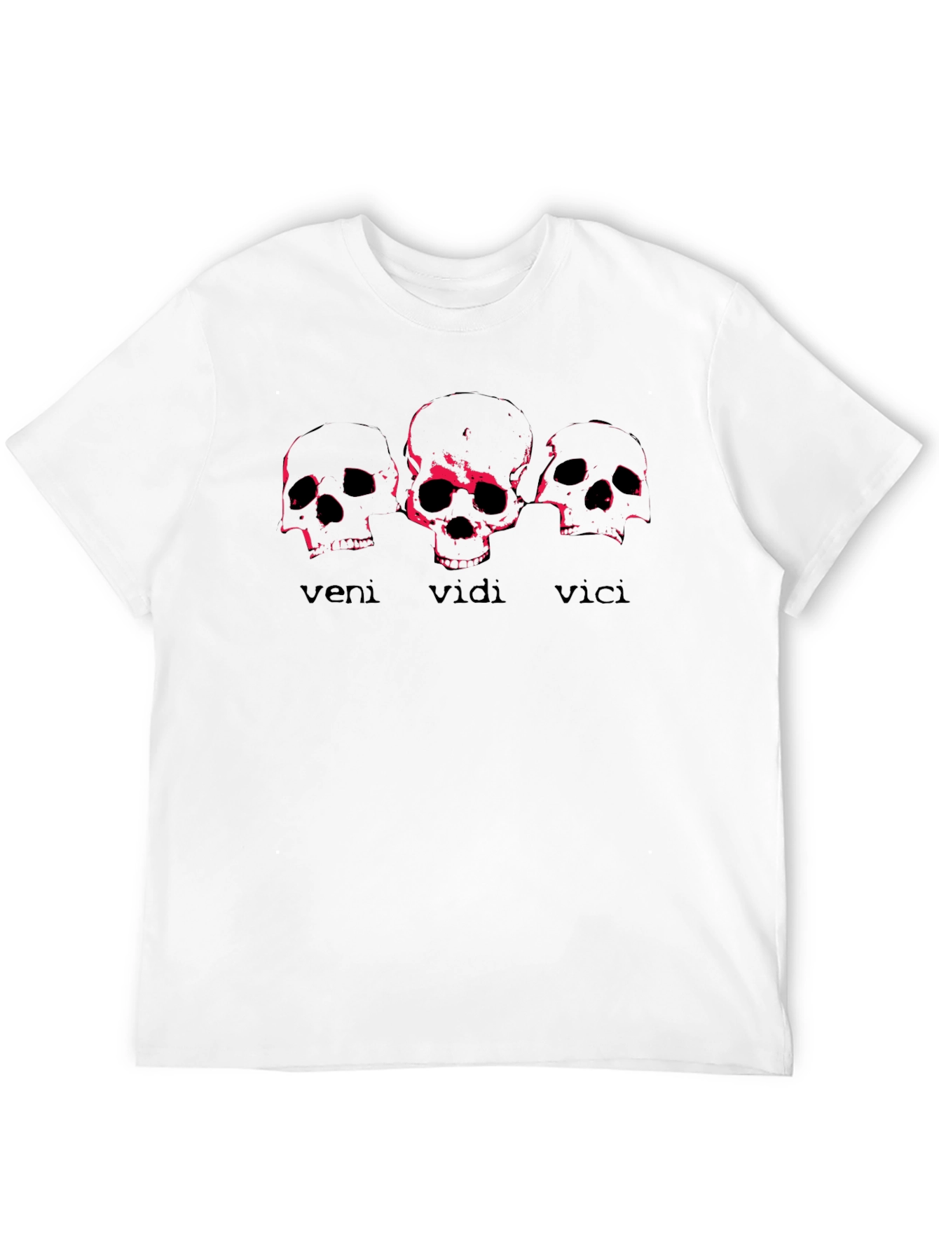 Black Veni Vidi Vici Skull Graphic Tee - Black view 12