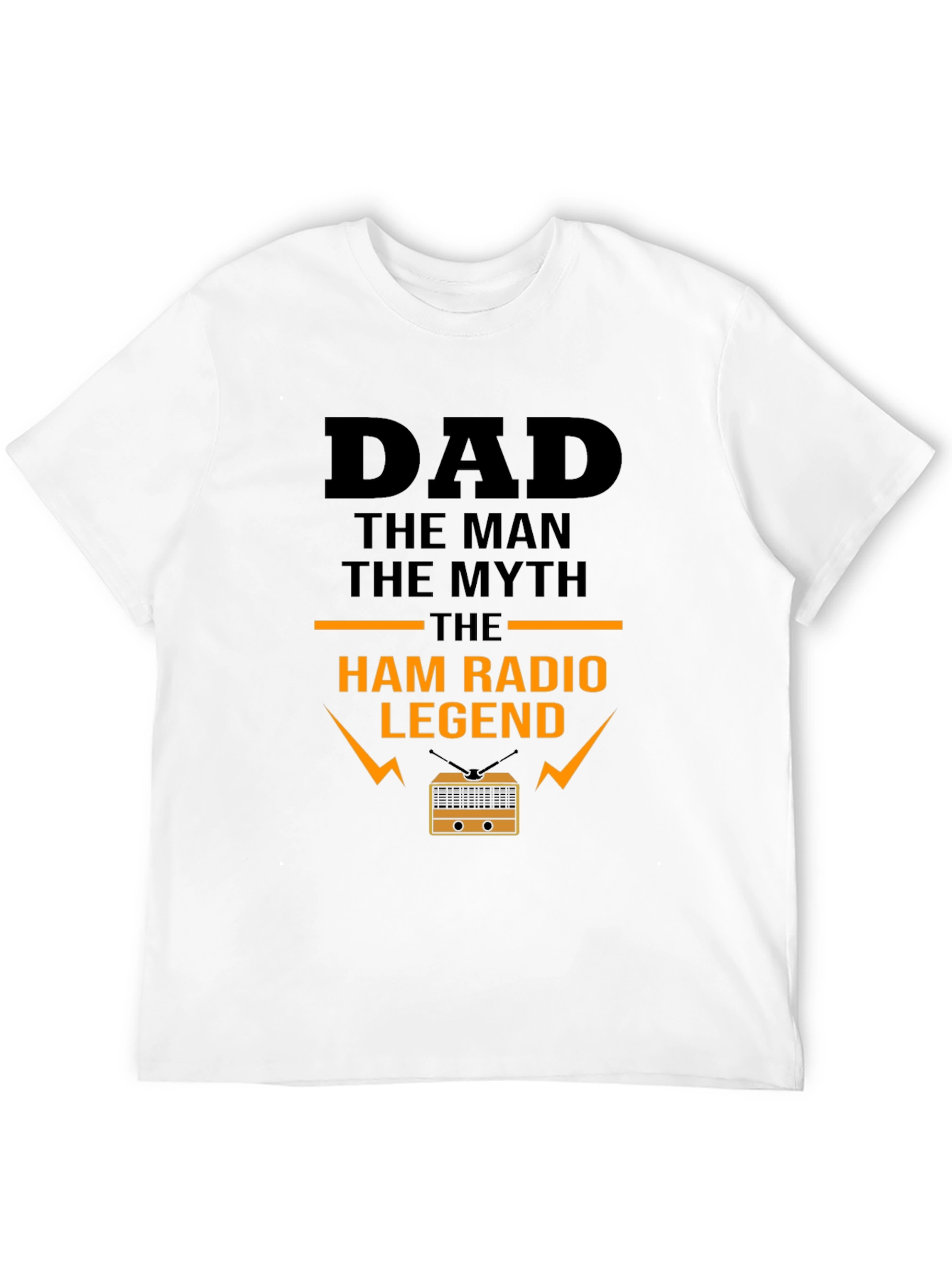 Black Dad Ham Radio Legend T-Shirt view 12