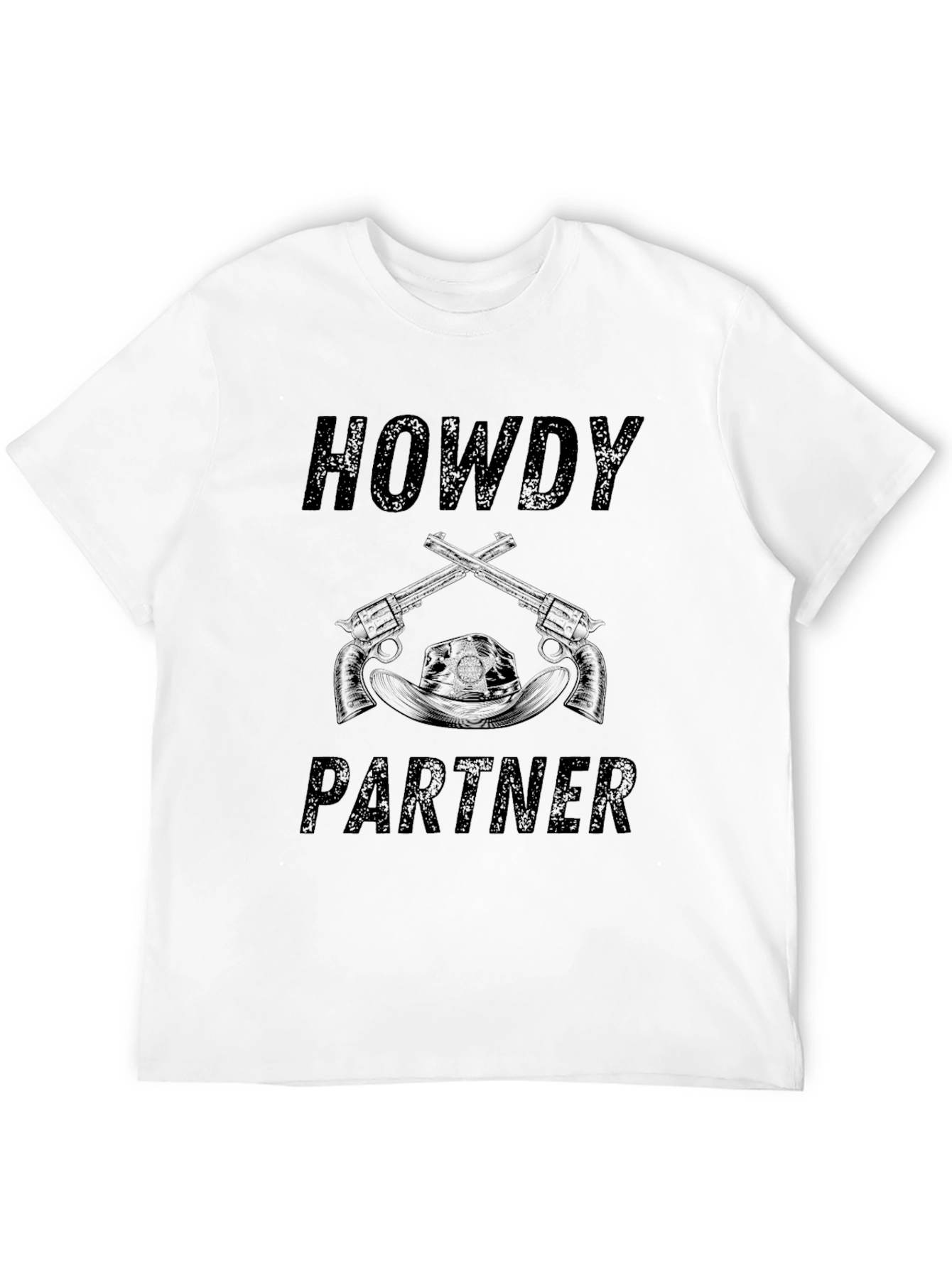 Black Howdy Partner Graphic T-Shirt view 12
