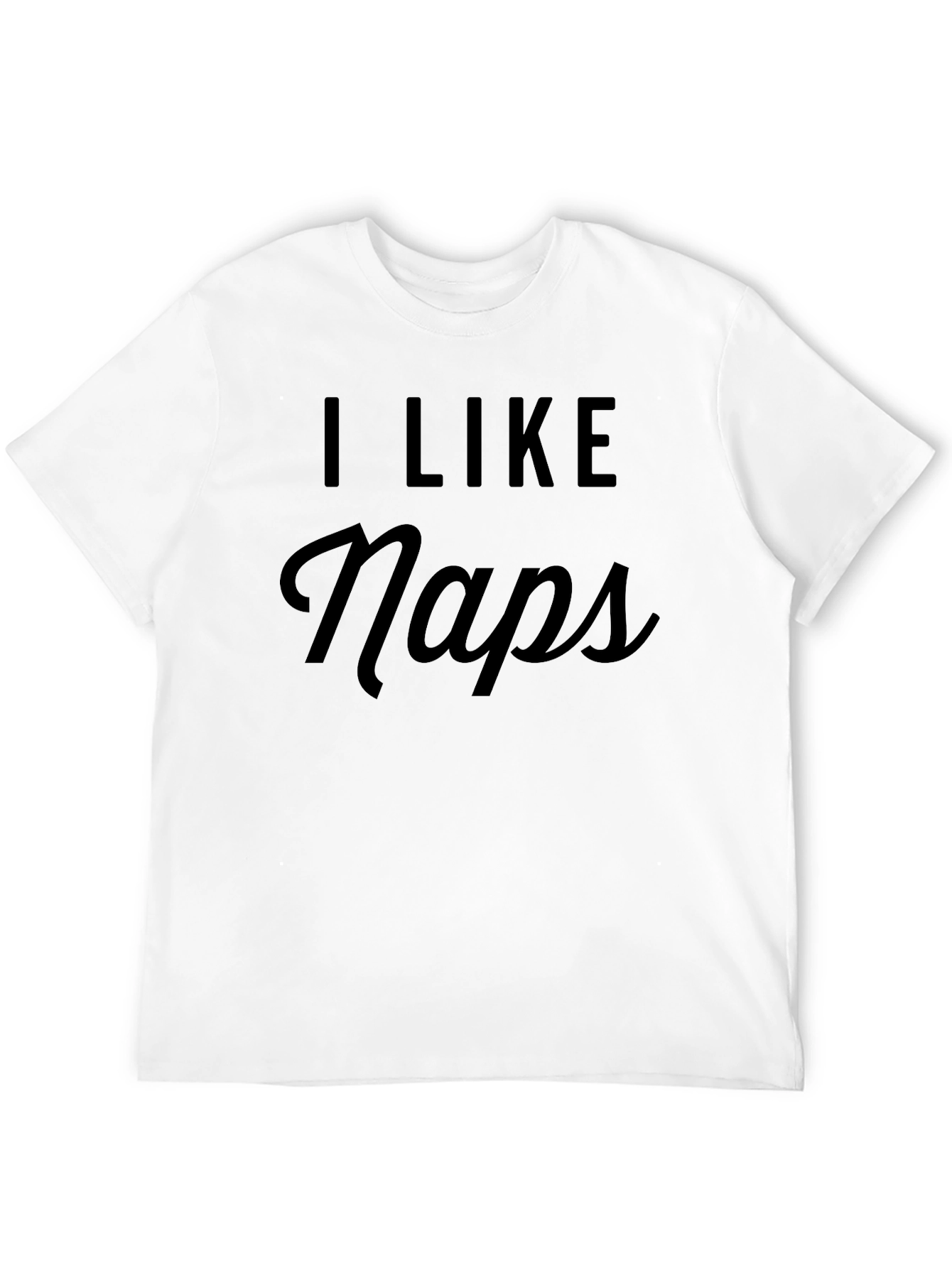 Black I Like Naps Black T-Shirt - Comfortable & Stylish view 12