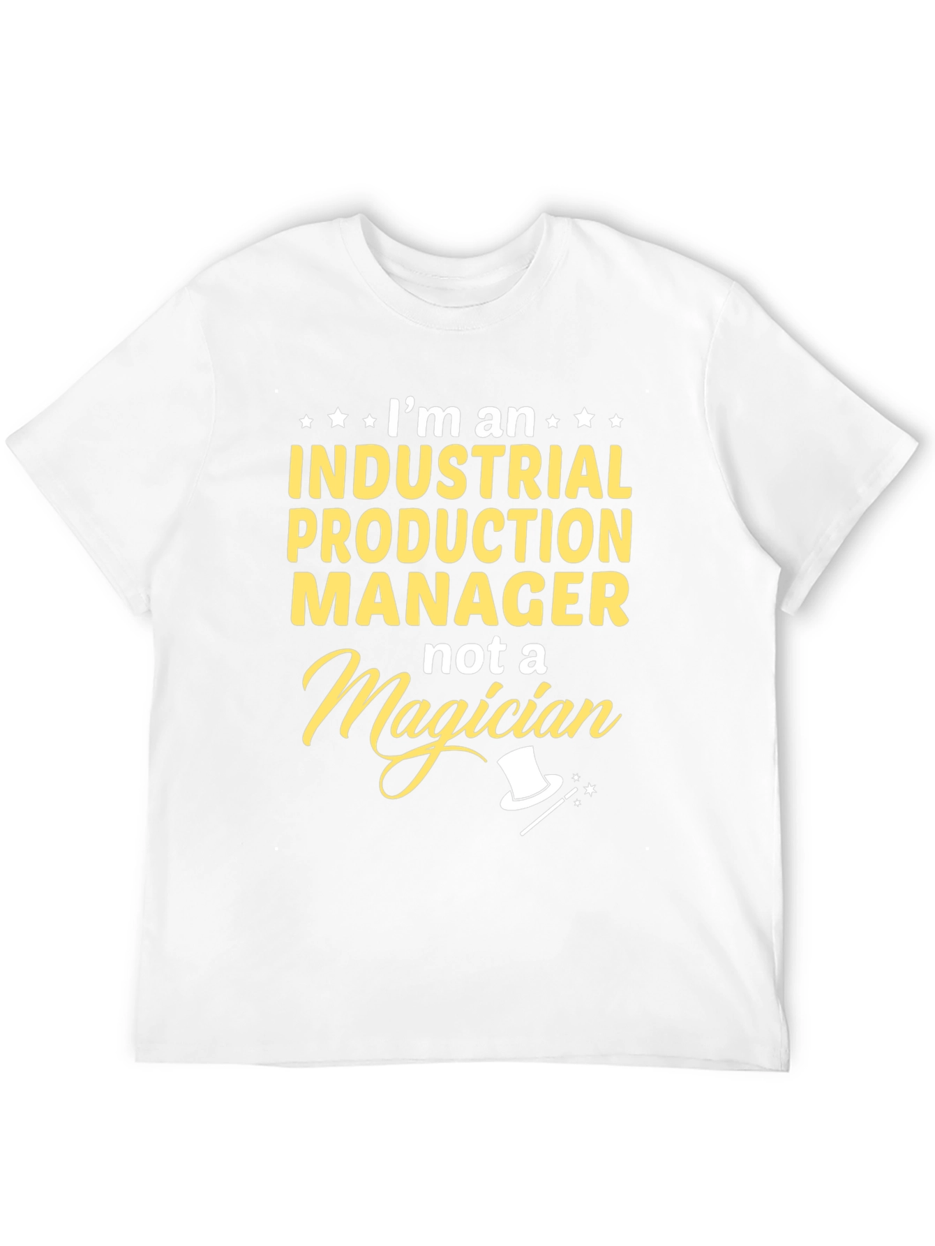 Black Industrial Production Manager Funny T-Shirt view 12