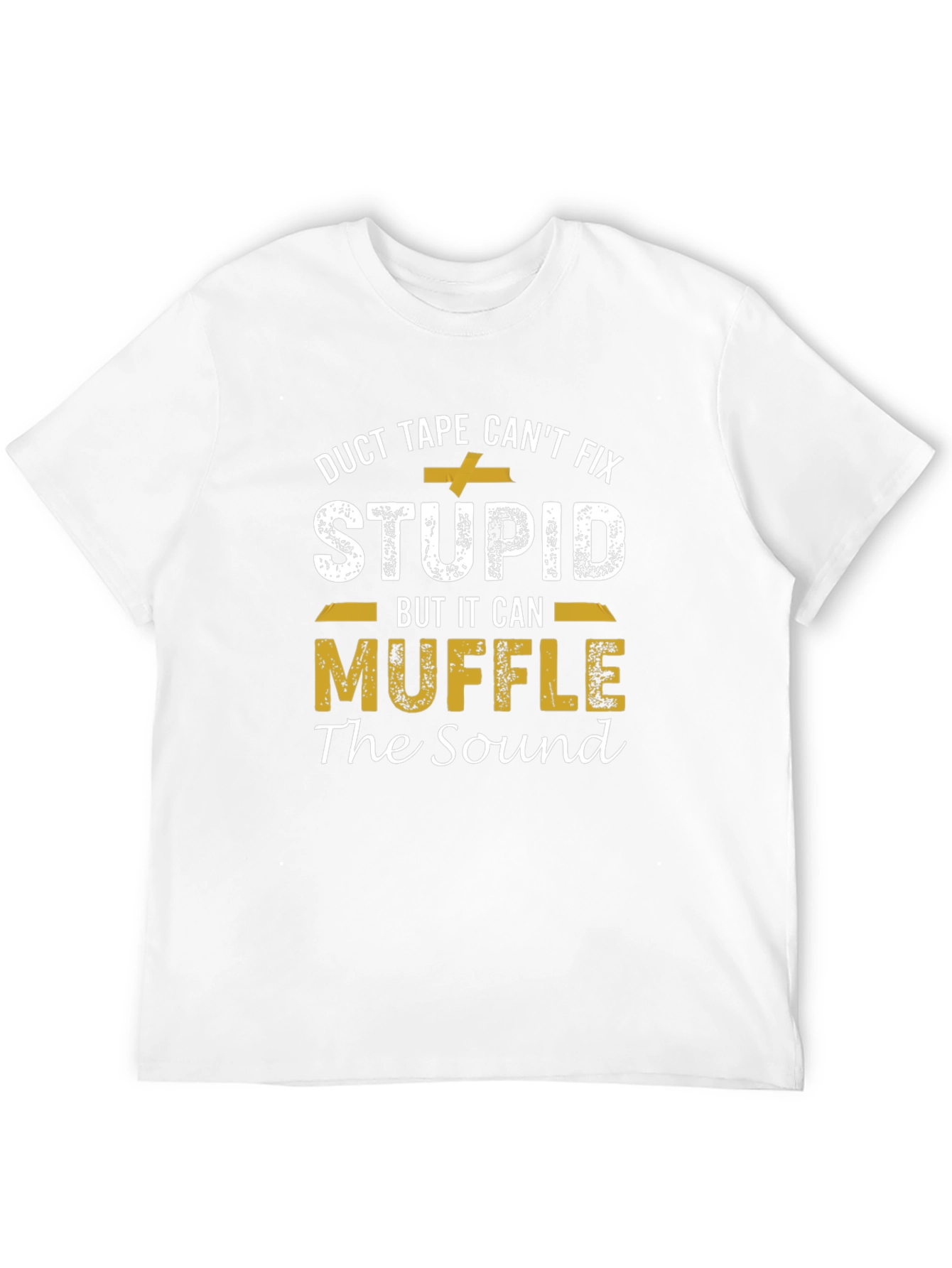 Black Duct Tape Humor T-Shirt view 12