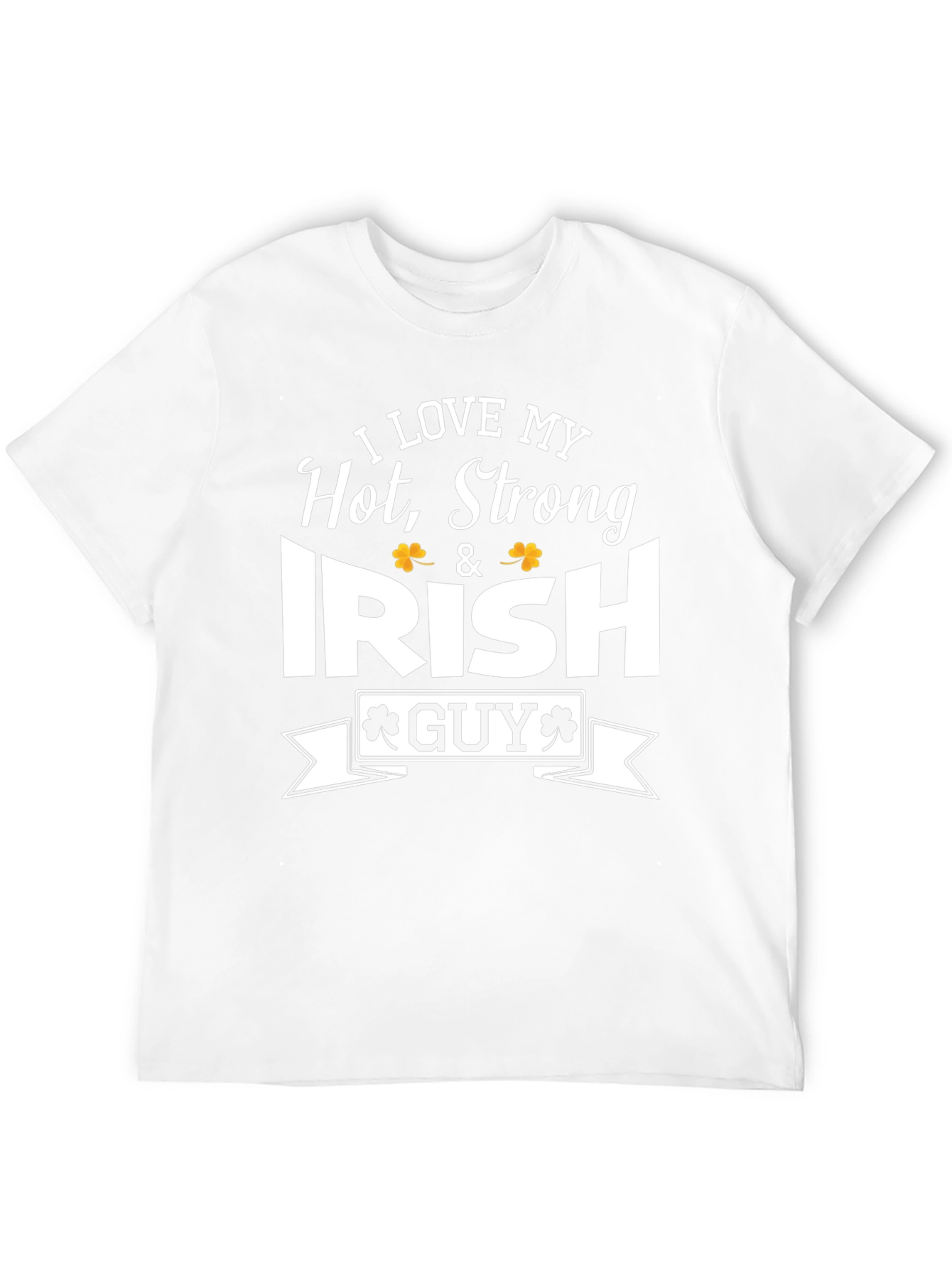 Black I Love My Hot, Strong, Irish Guy T-Shirt view 12