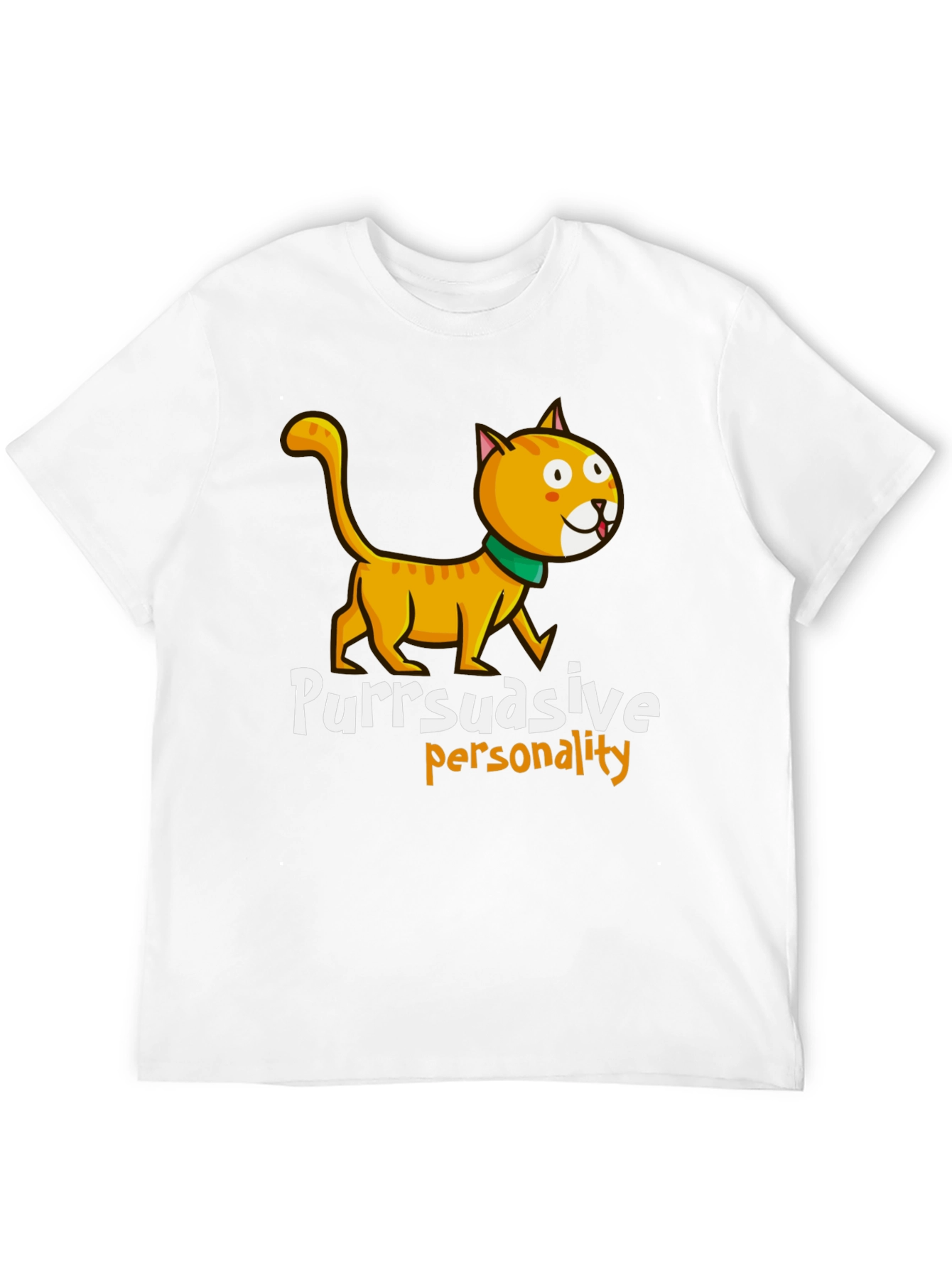 Black Purrsuasive Personality Cat Graphic Tee view 12