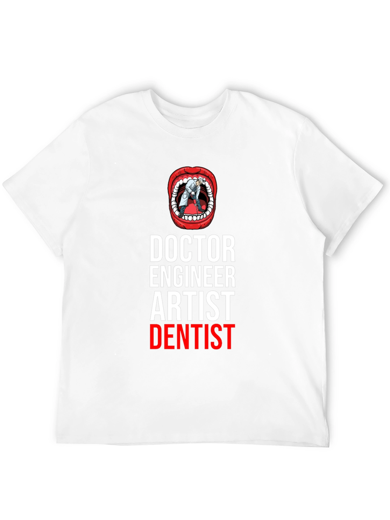 Black Doctor Engineer Artist Dentist T-Shirt view 12