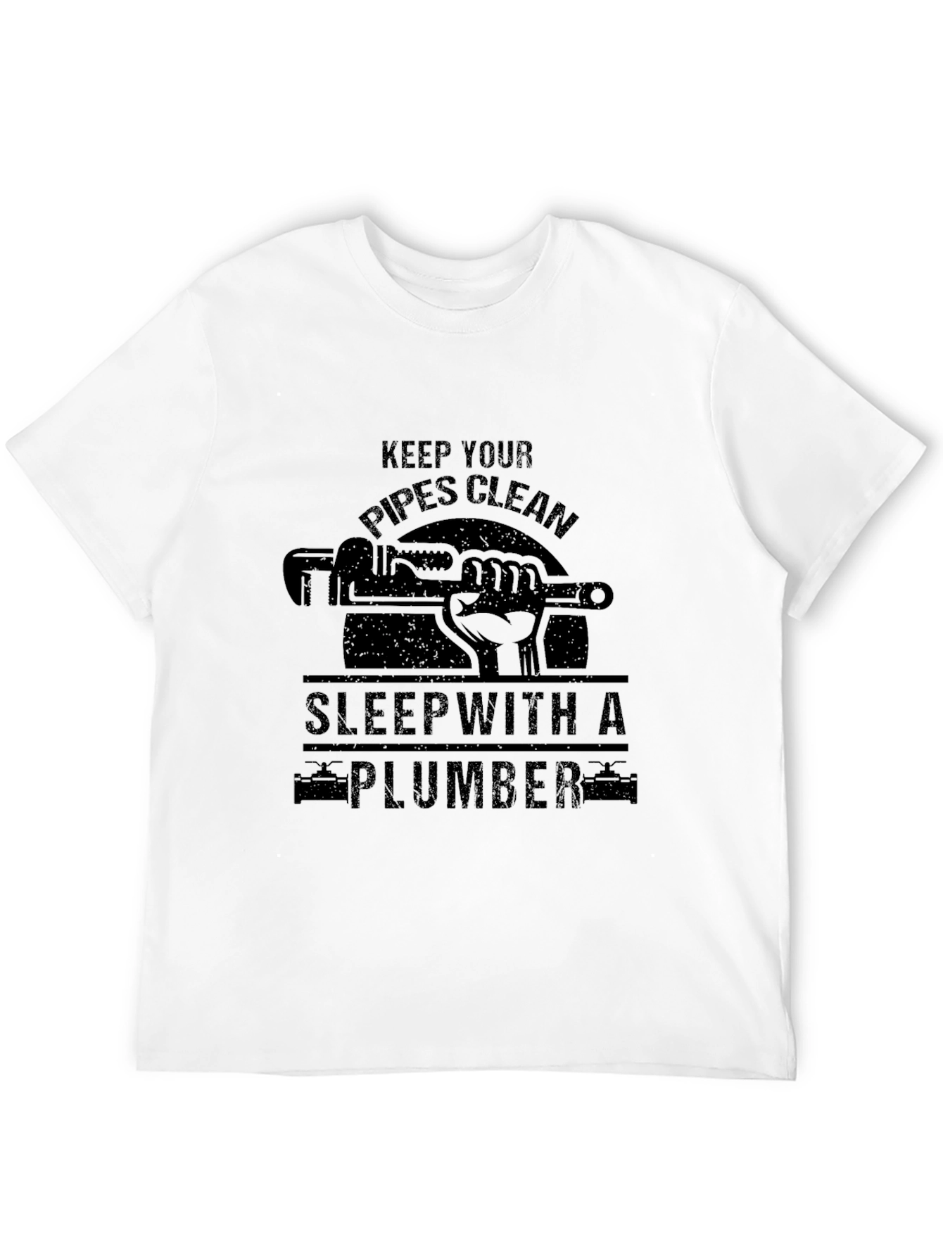 Black Keep Your Pipes Clean Plumber T-Shirt view 12