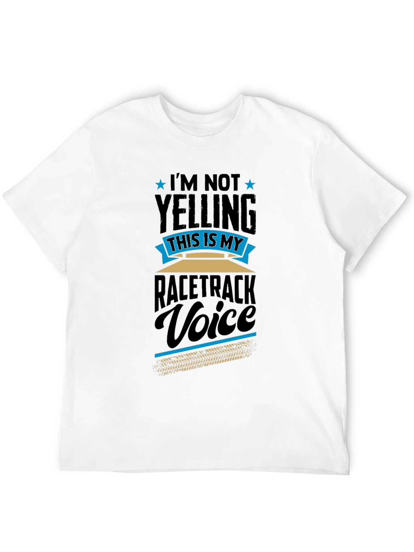 Black Racetrack Voice Tee - Funny Motorsport Fan Shirt view 12