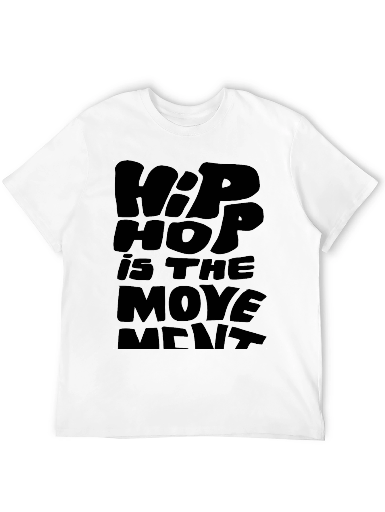Black Hip Hop is the Movement Black T-Shirt view 12