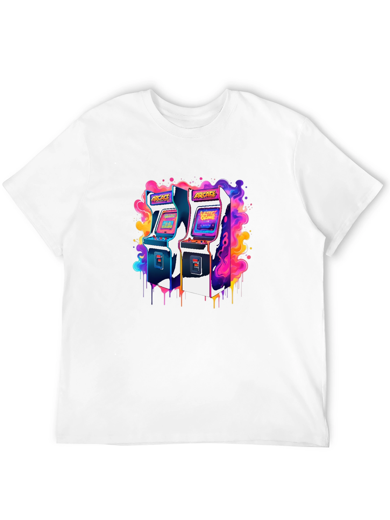 Black Retro Arcade Game T-Shirt - Gamer Style view 12