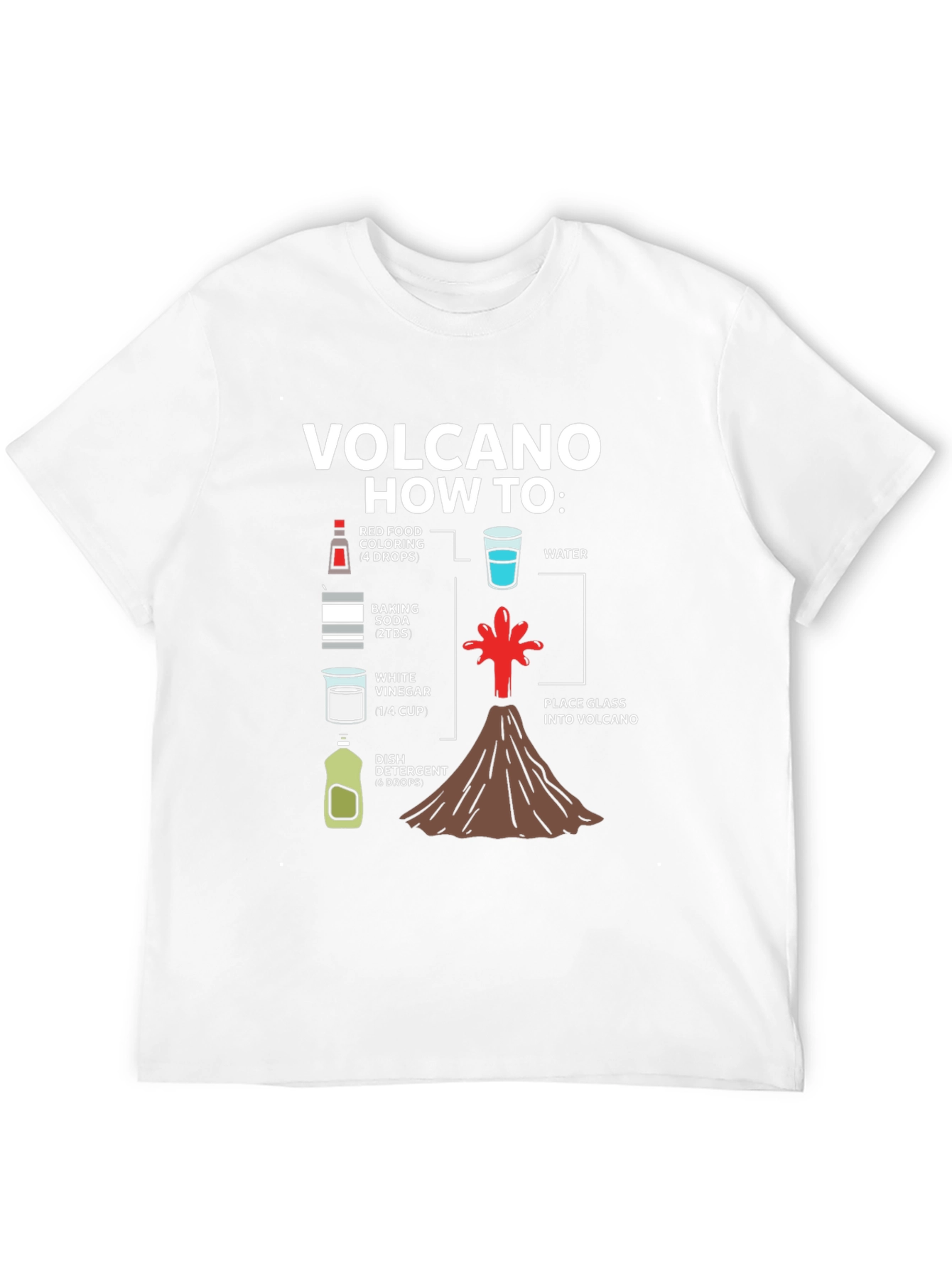Black Volcano How-To Graphic T-Shirt - Science Experiment Tee view 12