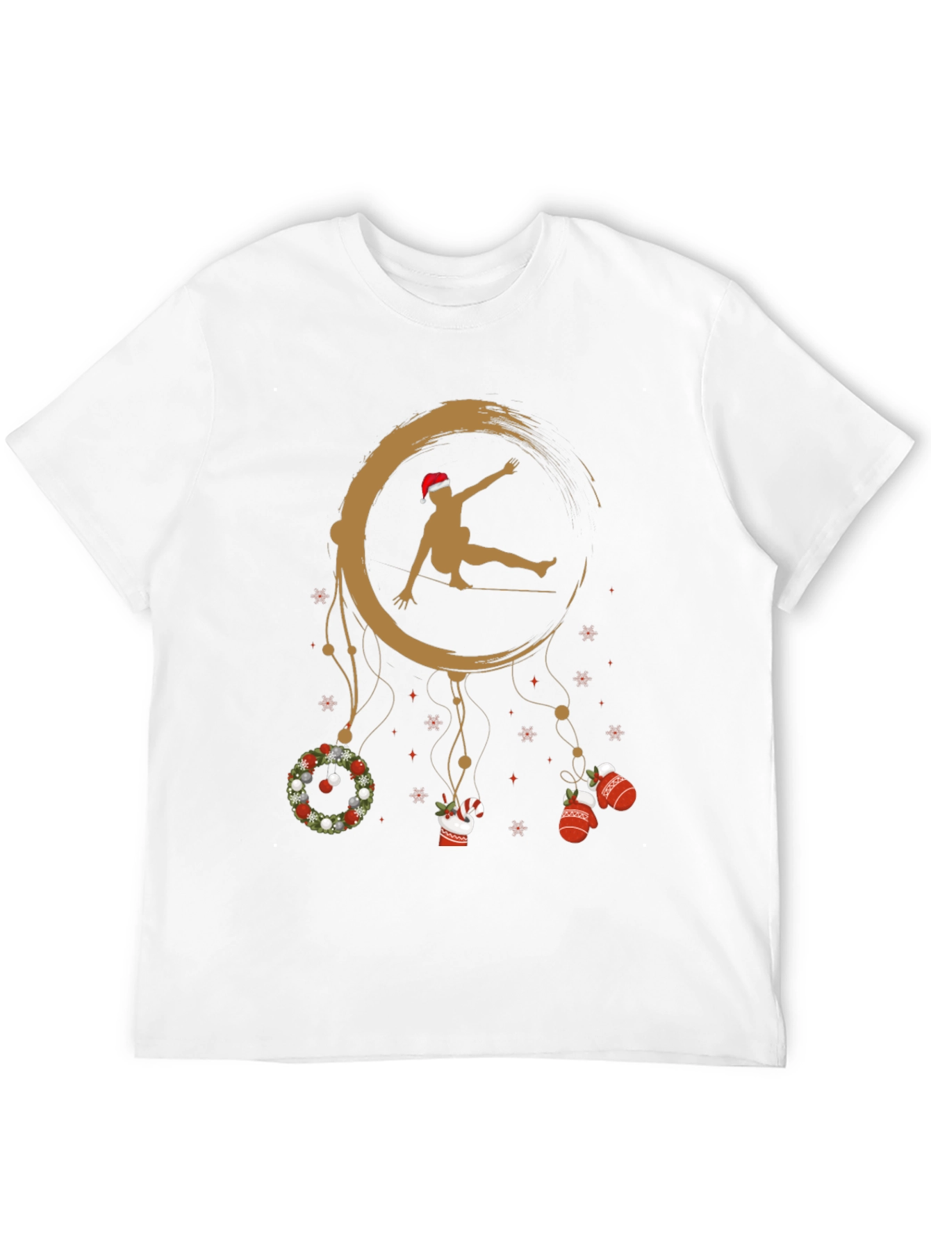 Black Festive Slackline Dream T-Shirt view 12