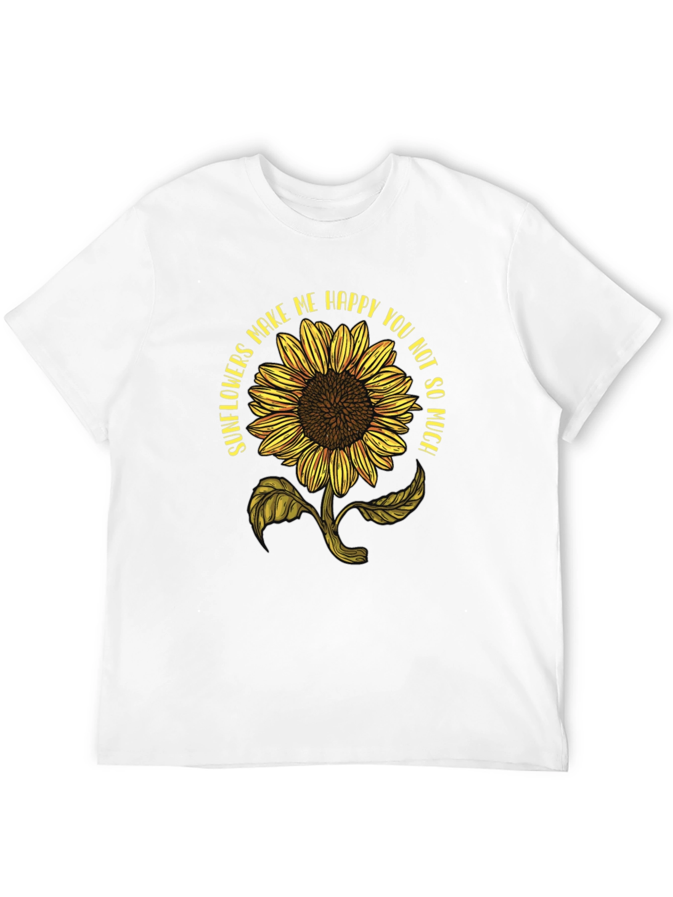 Black Sunflower Graphic Tee - Makes Me Happy view 12