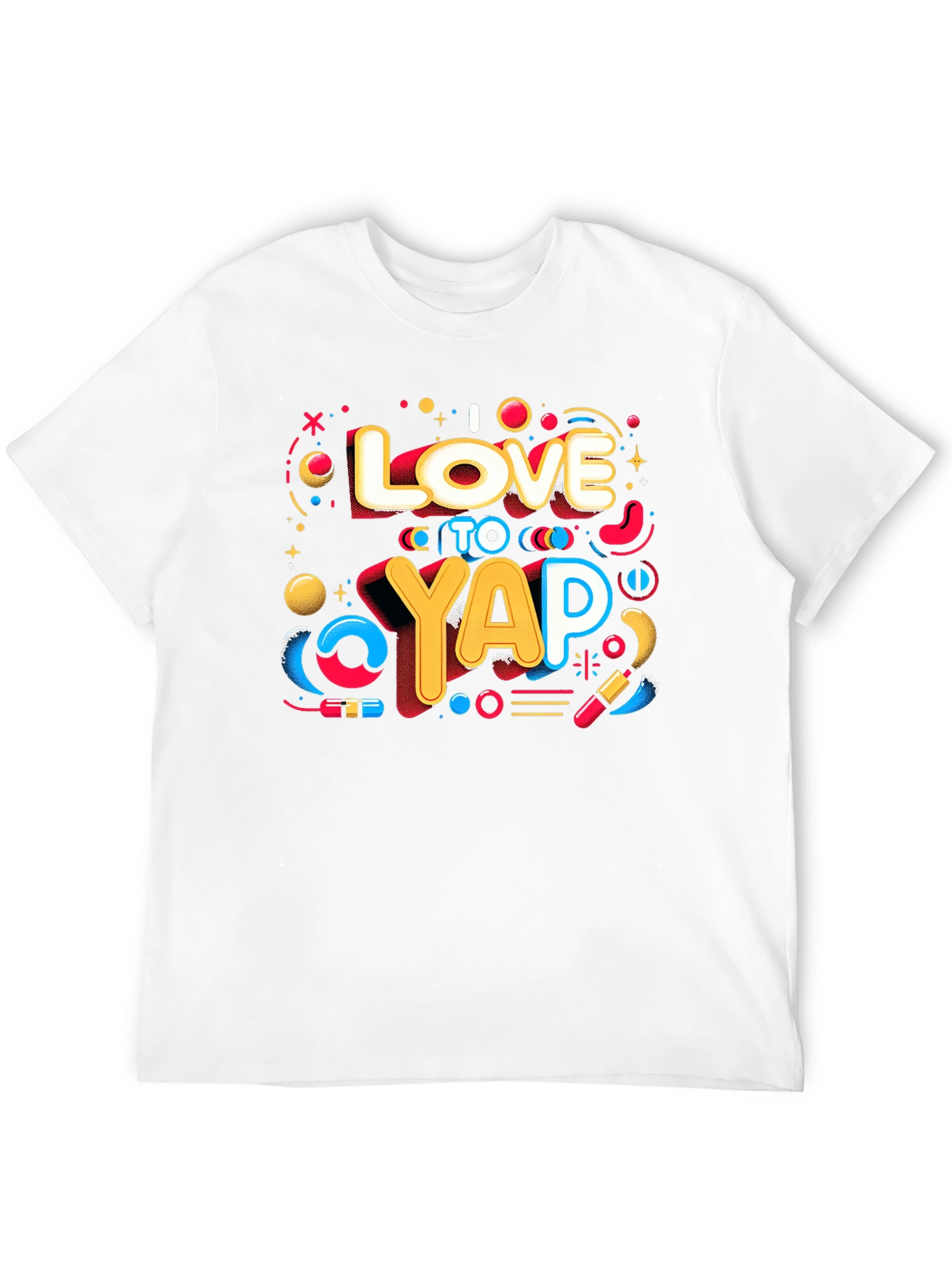 Black I Love to Yap T-Shirt - Graphic Tee view 12