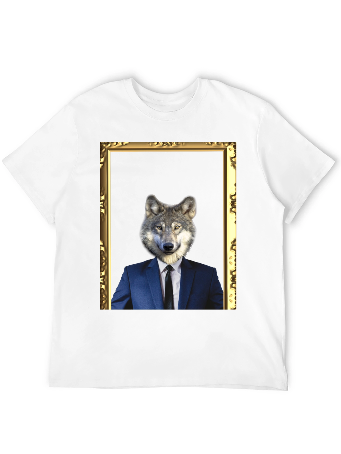Black Wolf in Suit T-Shirt - Unique Graphic Tee view 12