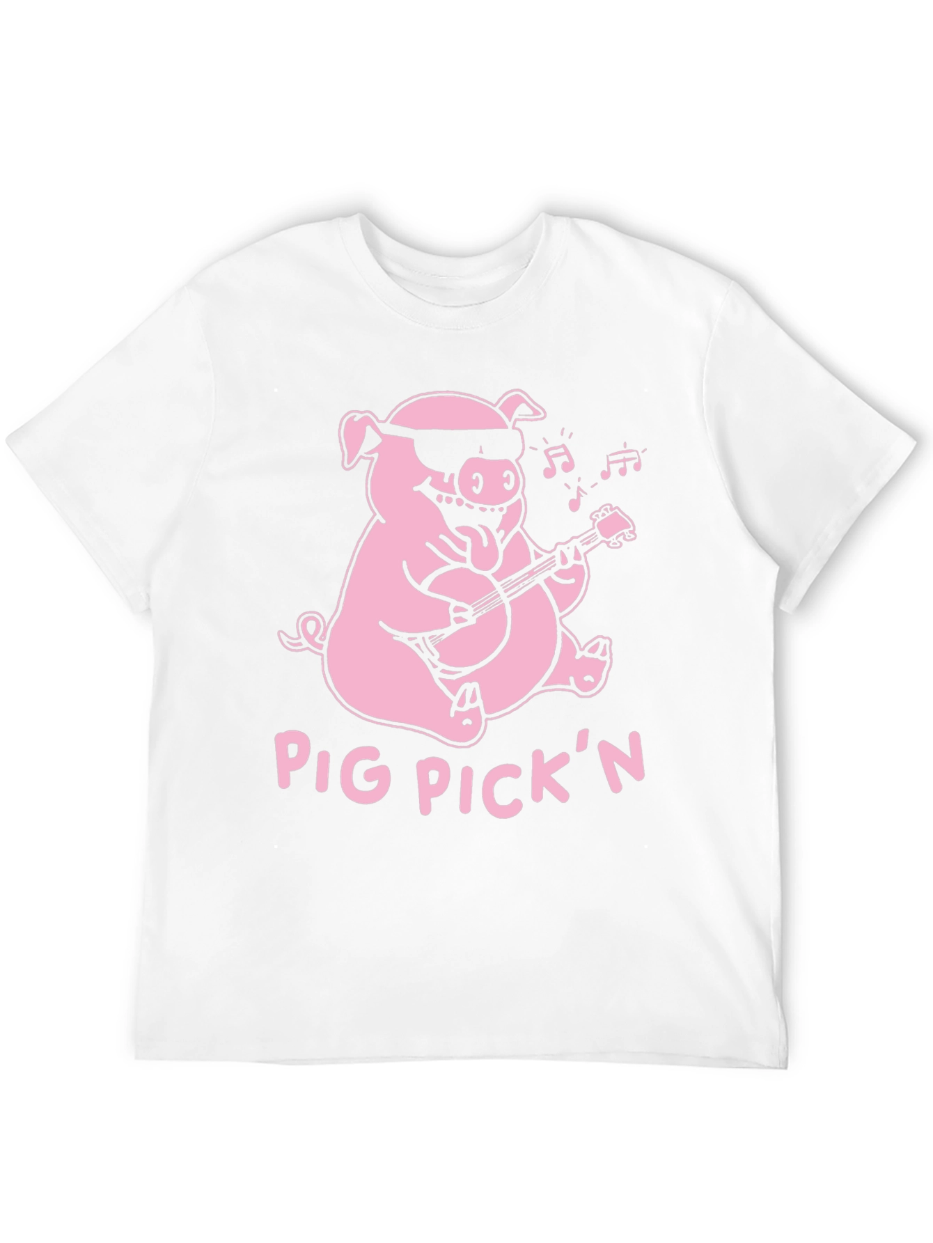 Black Pig Pickin' Graphic Tee - Black Cotton T-Shirt view 12