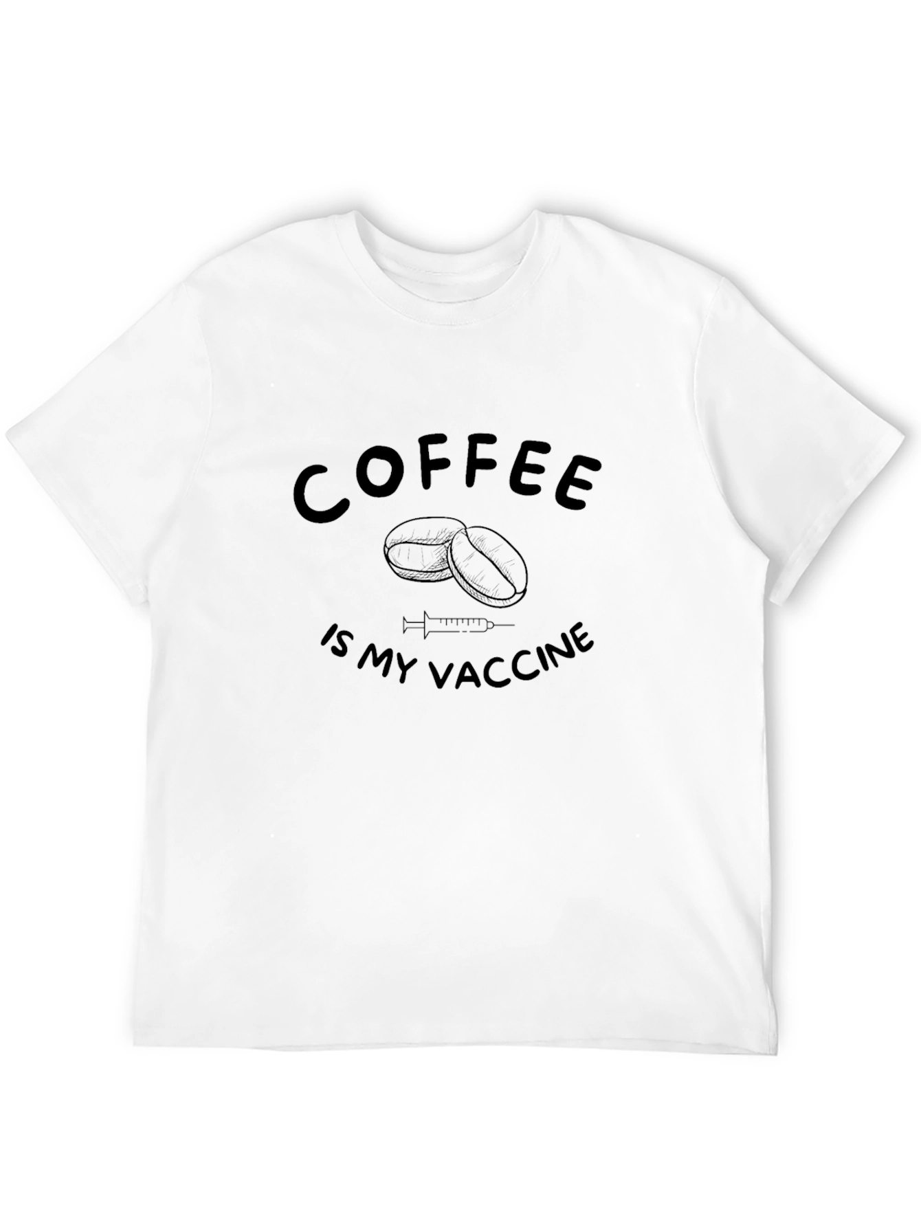 Black Coffee Is My Vaccine T-Shirt view 12