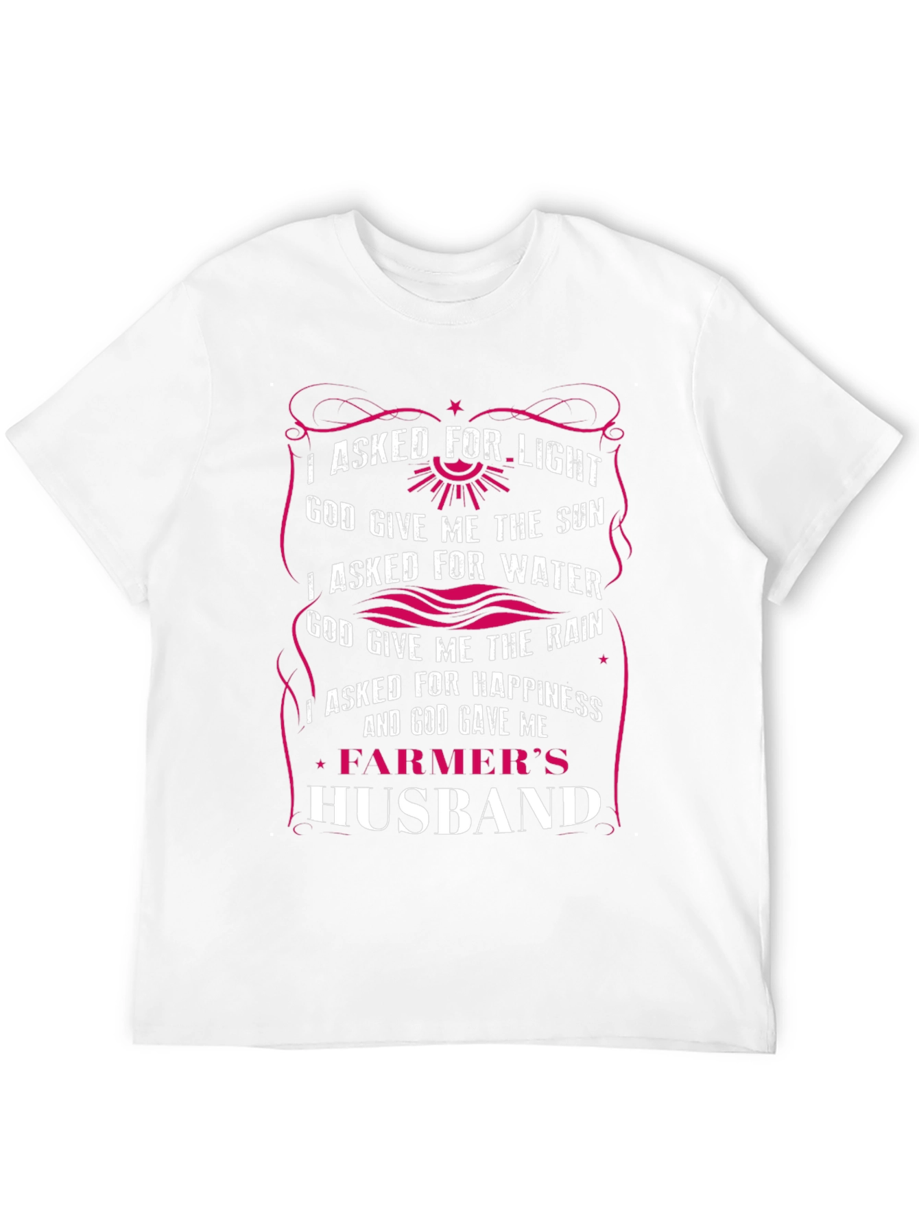 Black Farmer's Husband Graphic Tee - Gift for Men view 12