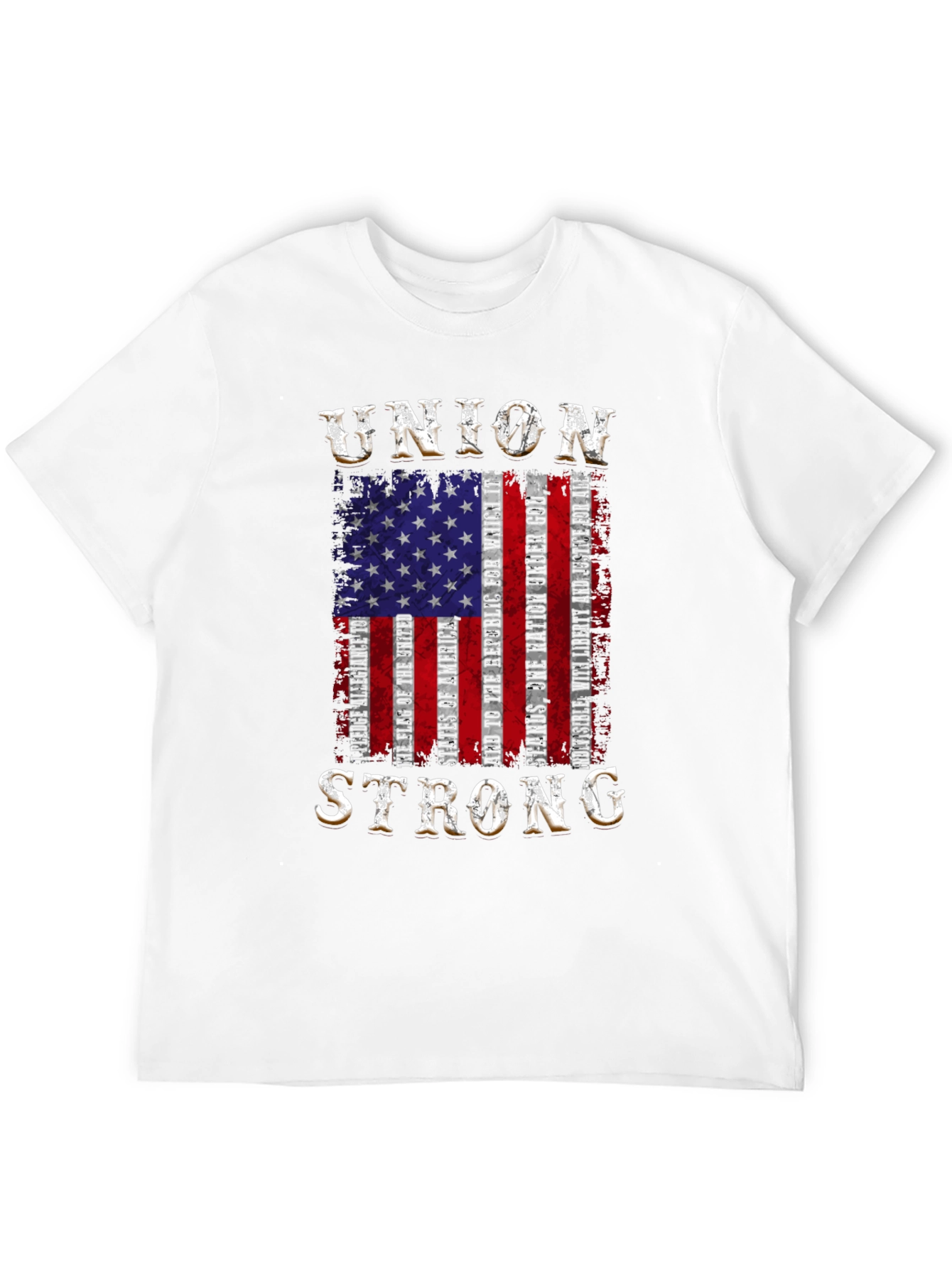 Black Union Strong Patriotic T-Shirt view 12