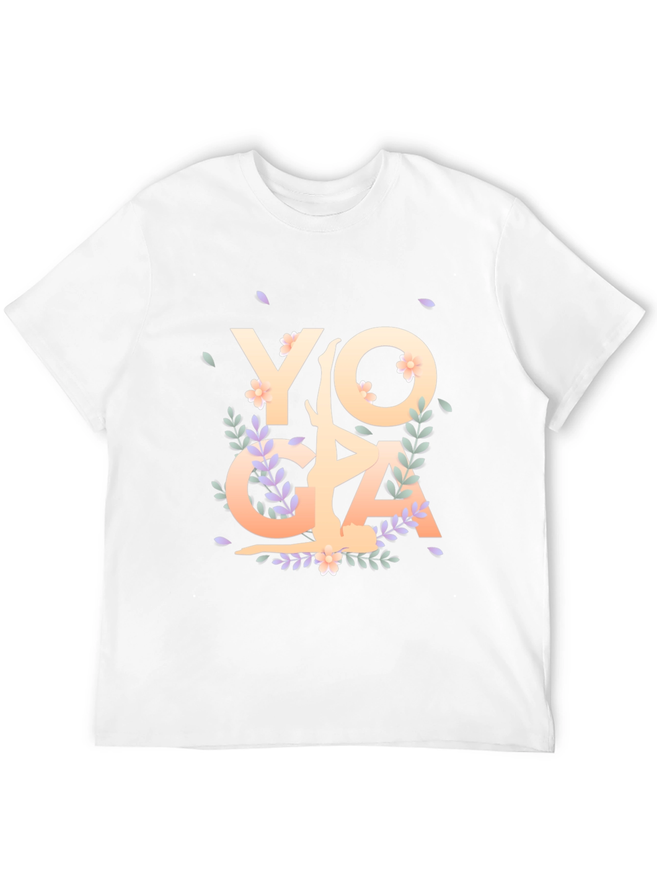 Black Yoga Floral Graphic T-Shirt view 12