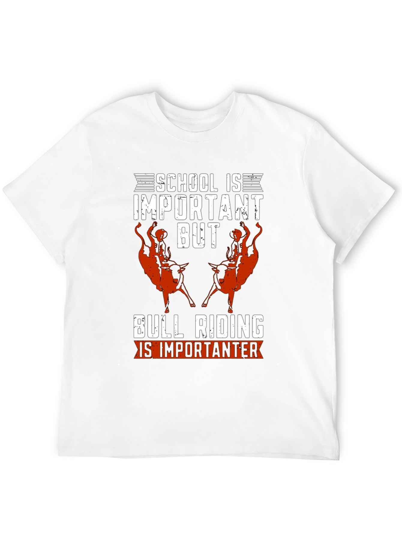 Black Bull Riding is Importanter T-Shirt view 12