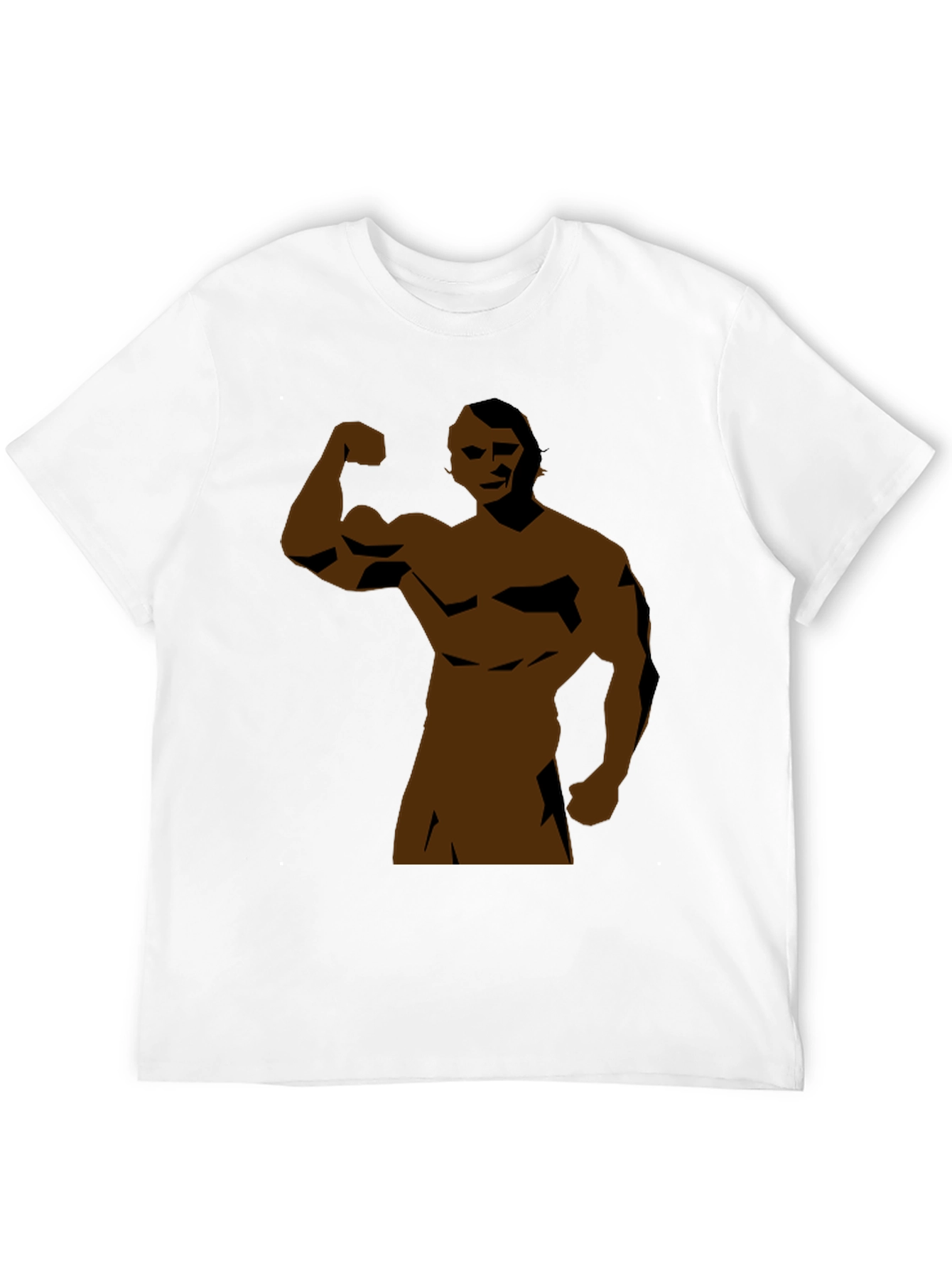 Black Muscle Man Graphic Tee - Black Short Sleeve view 12