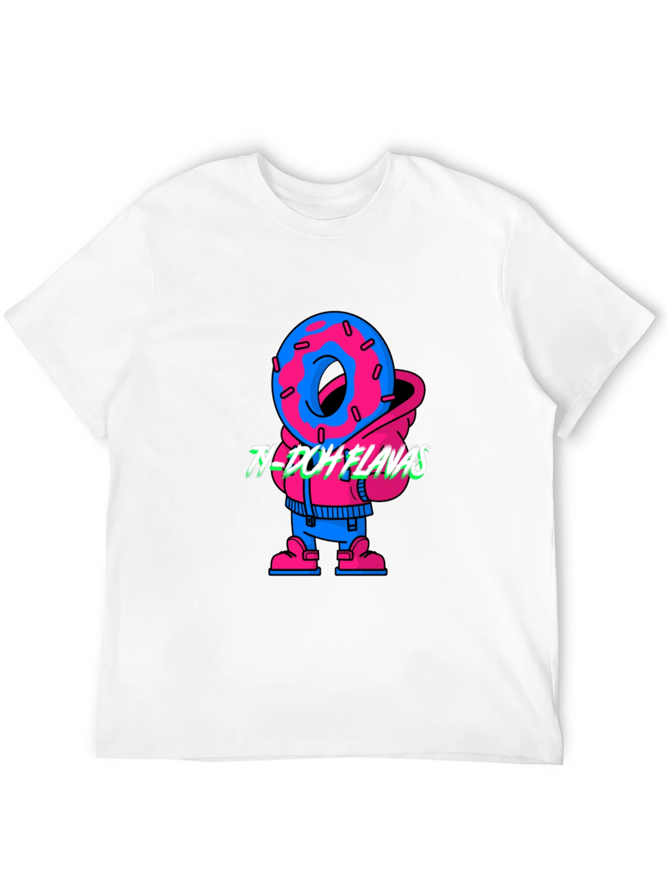 Black Ty-Doh Flavas Graphic Tee - Cool Donut Design! view 12