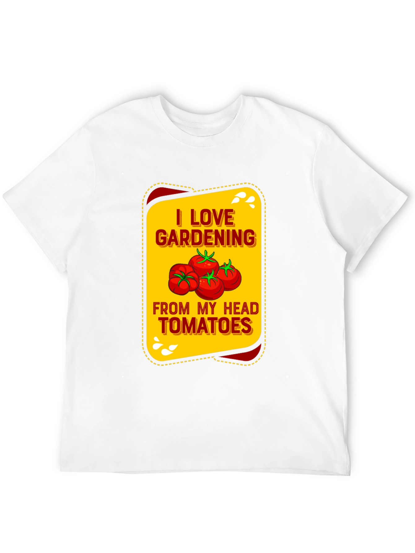 Black I Love Gardening Tomatoes Graphic Tee view 12