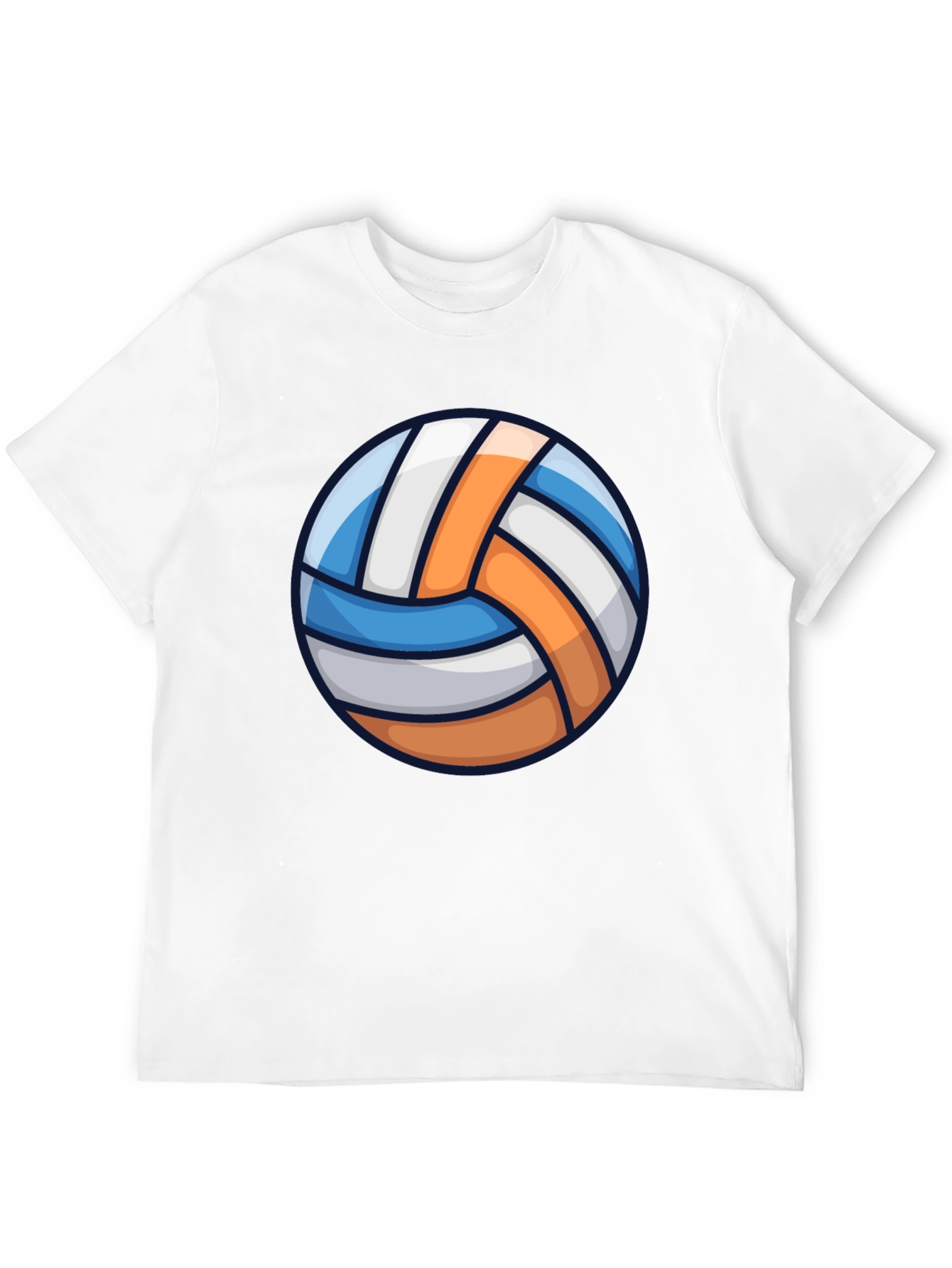 Black Volleyball Graphic Tee - Sporty Casual T-Shirt view 12