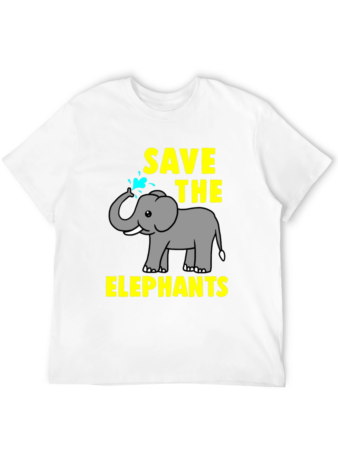 Black Save The Elephants Graphic Tee view 12