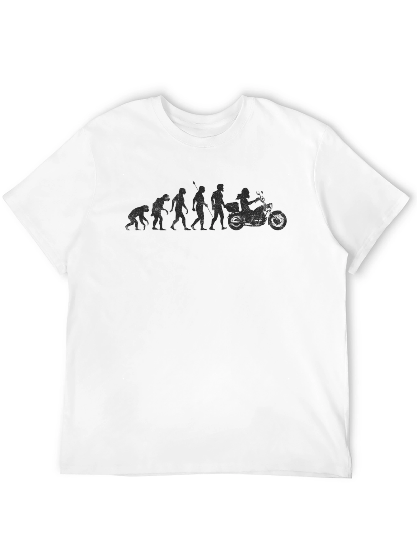 Black Evolution of Biker T-Shirt - Black view 12