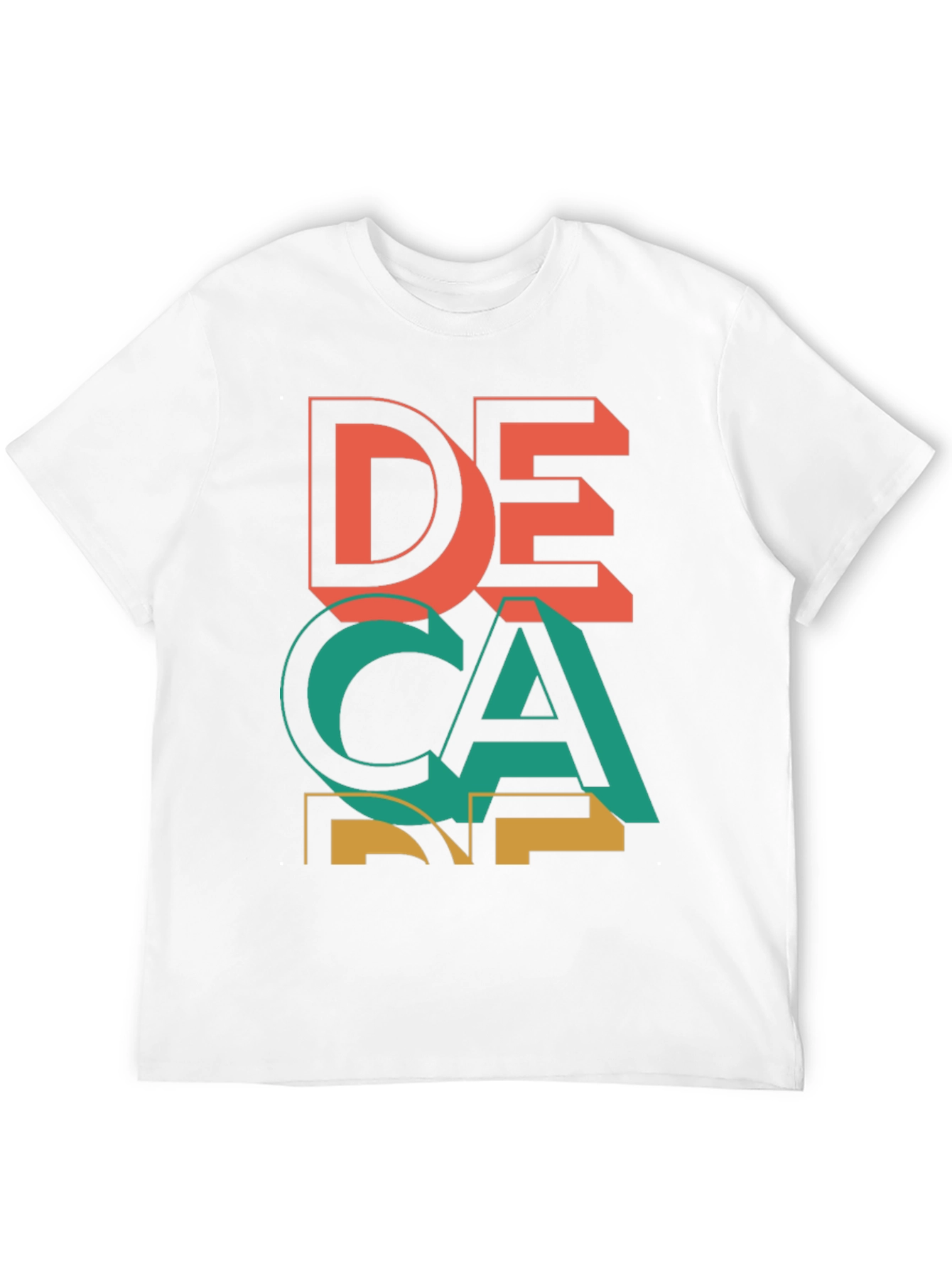Black Decane Graphic Tee - Cool Retro Design view 12