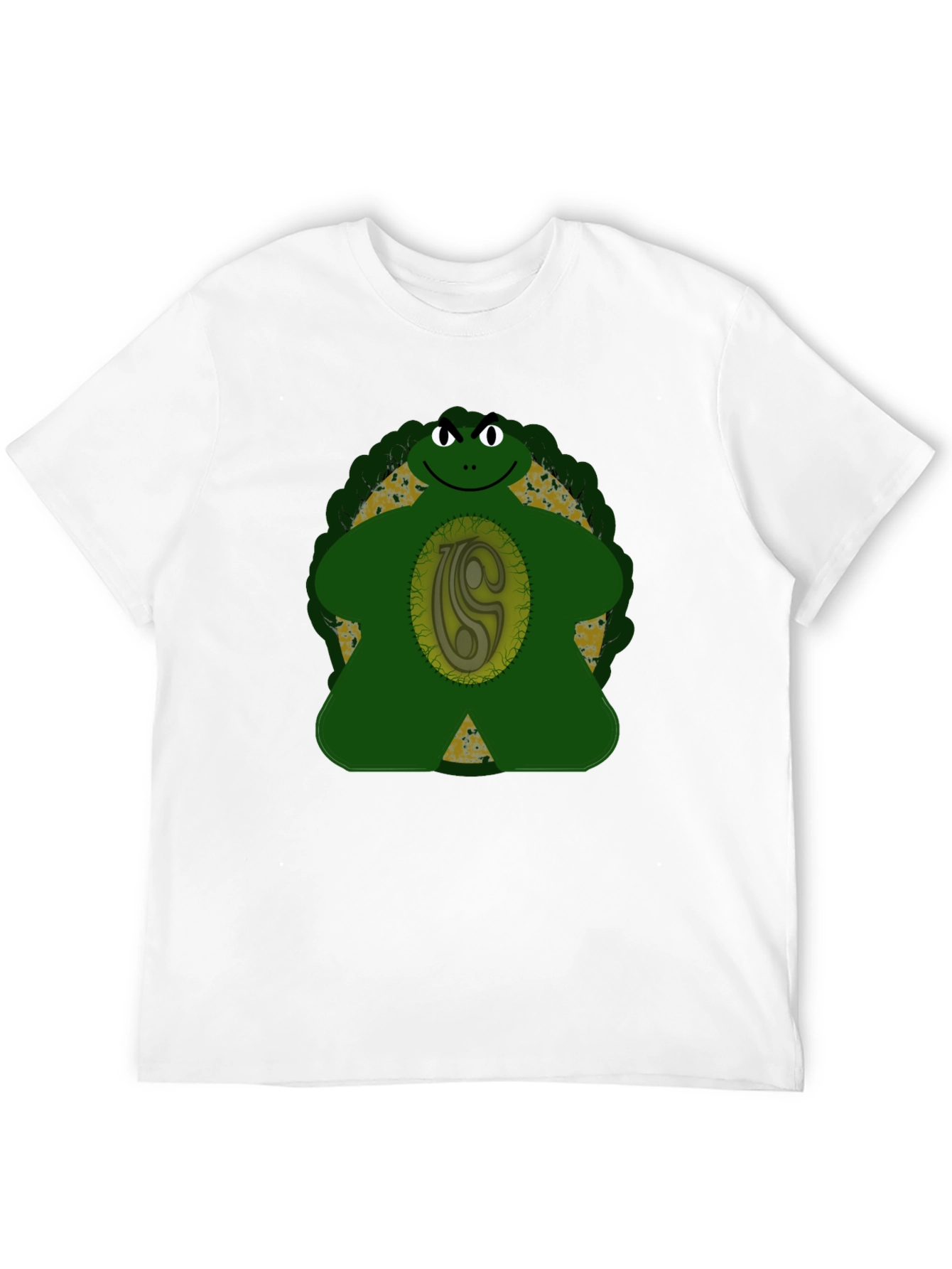 Black Funky Turtle Graphic T-Shirt - Black Cotton Tee view 12