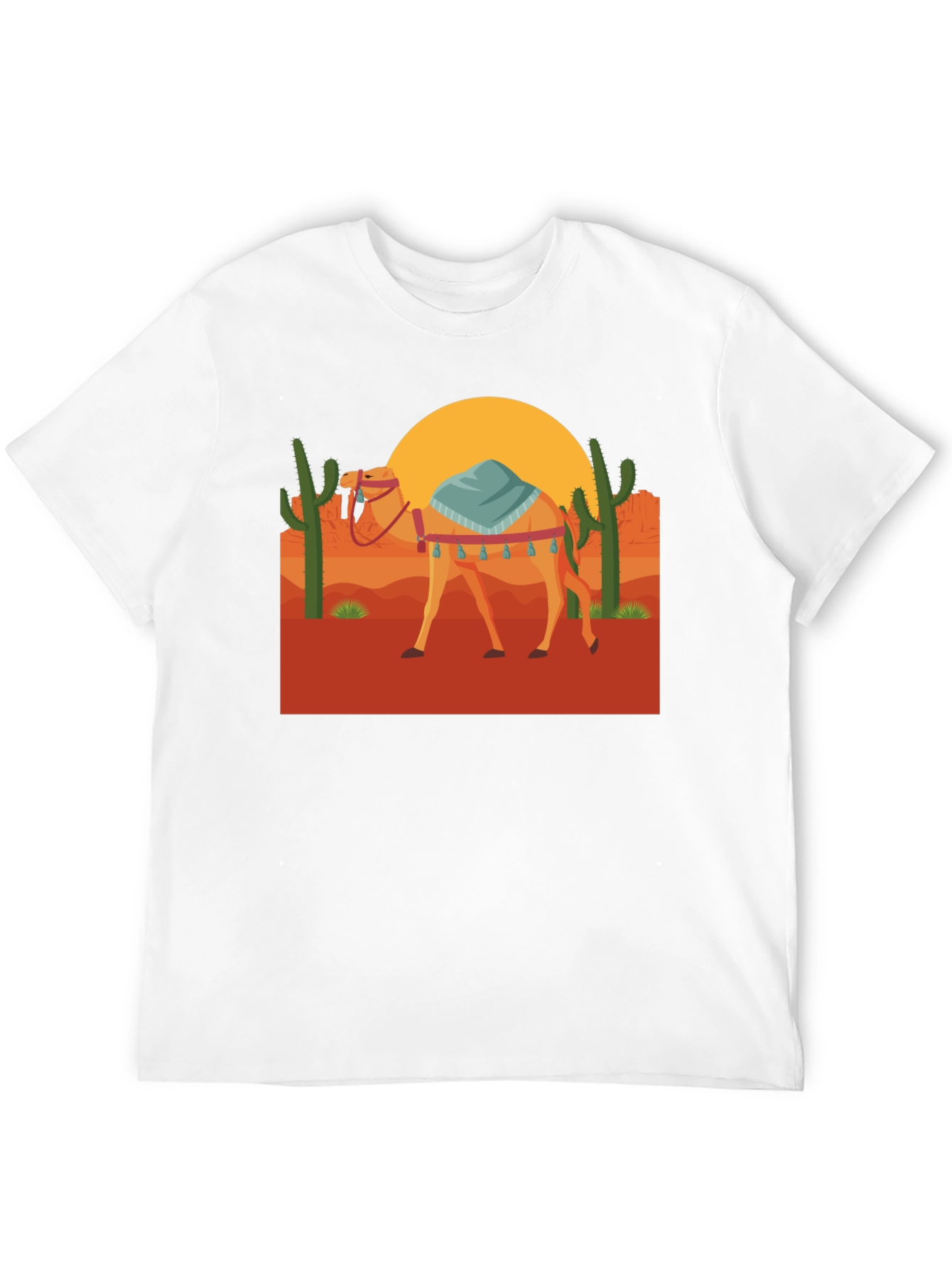 Black Desert Camel Graphic Tee - Unisex Black T-Shirt view 12