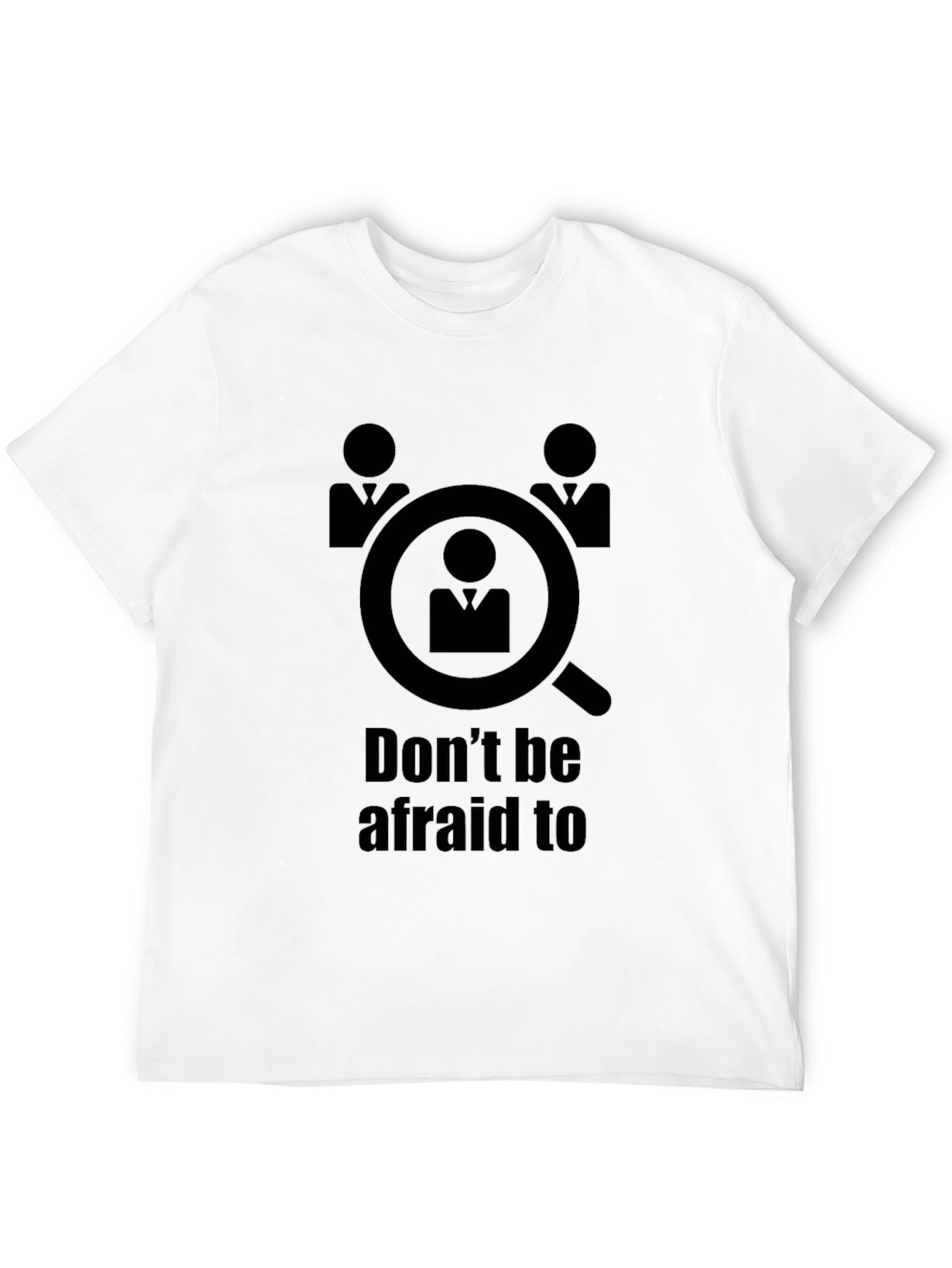 Black Don't Be Afraid to be Searched T-Shirt view 12