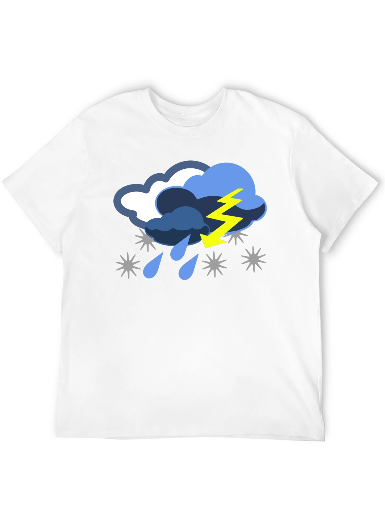Black Stormy Weather Graphic T-Shirt view 12