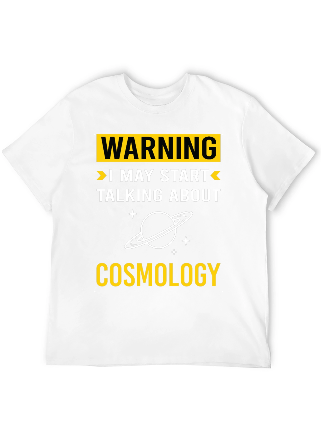 Black Warning Cosmology T-Shirt view 12
