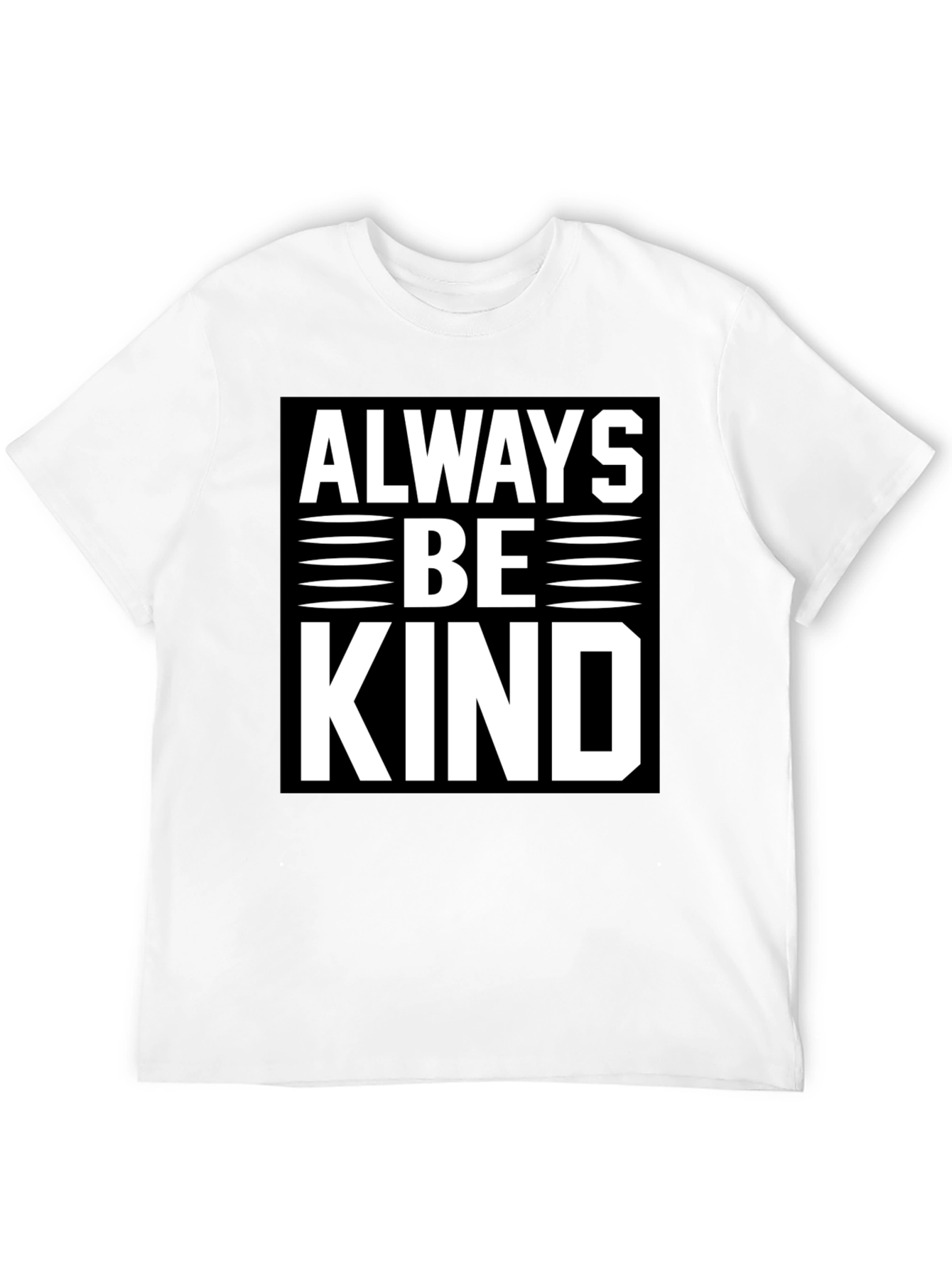 Black Always Be Kind Graphic Tee - Men's Black T-Shirt view 12