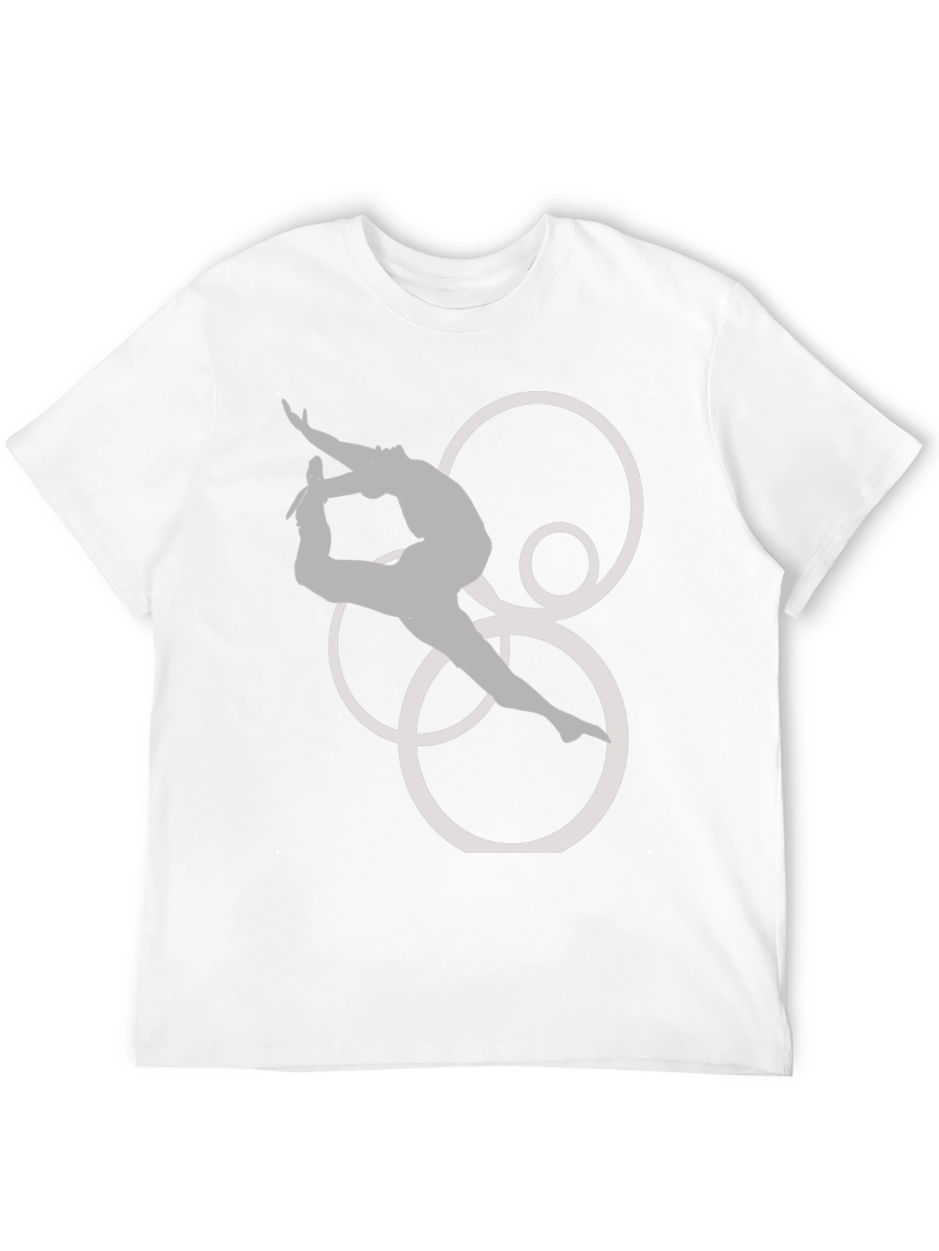 Black Gymnast T-Shirt - Artistic Circles Design view 12