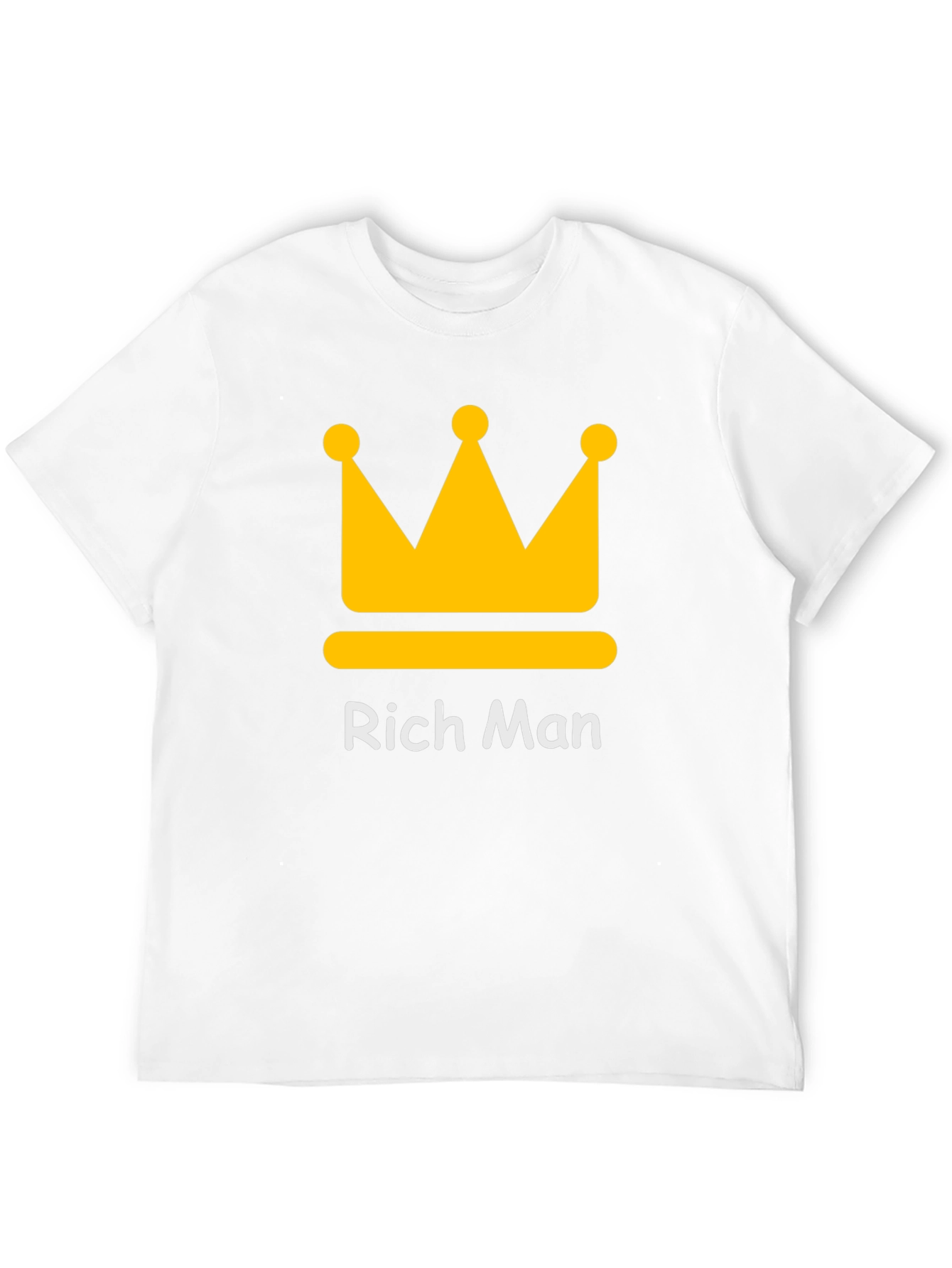 Black Rich Man Crown Graphic Tee - Black Crew Neck T-Shirt view 12