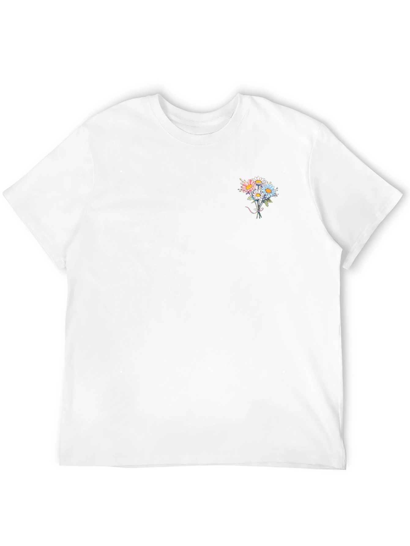 Black Floral Bouquet Graphic Tee - Soft Cotton view 12