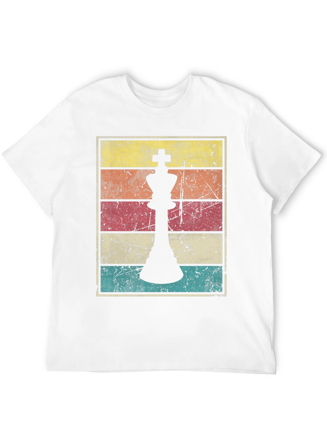 Black Retro Chess King T-Shirt - Vintage Style Tee view 12