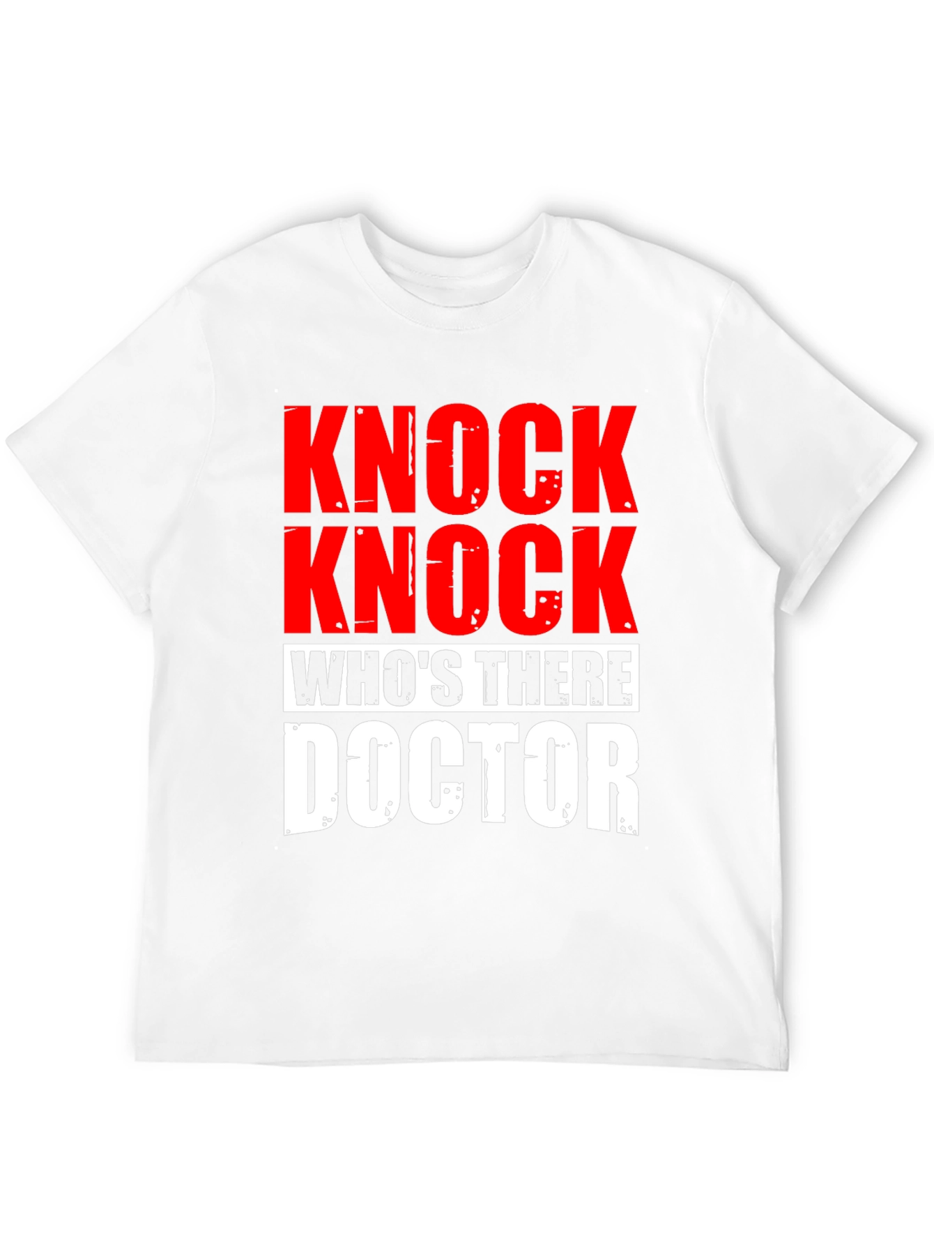 Black Knock Knock Doctor T-Shirt - Humorous Joke Tee view 12