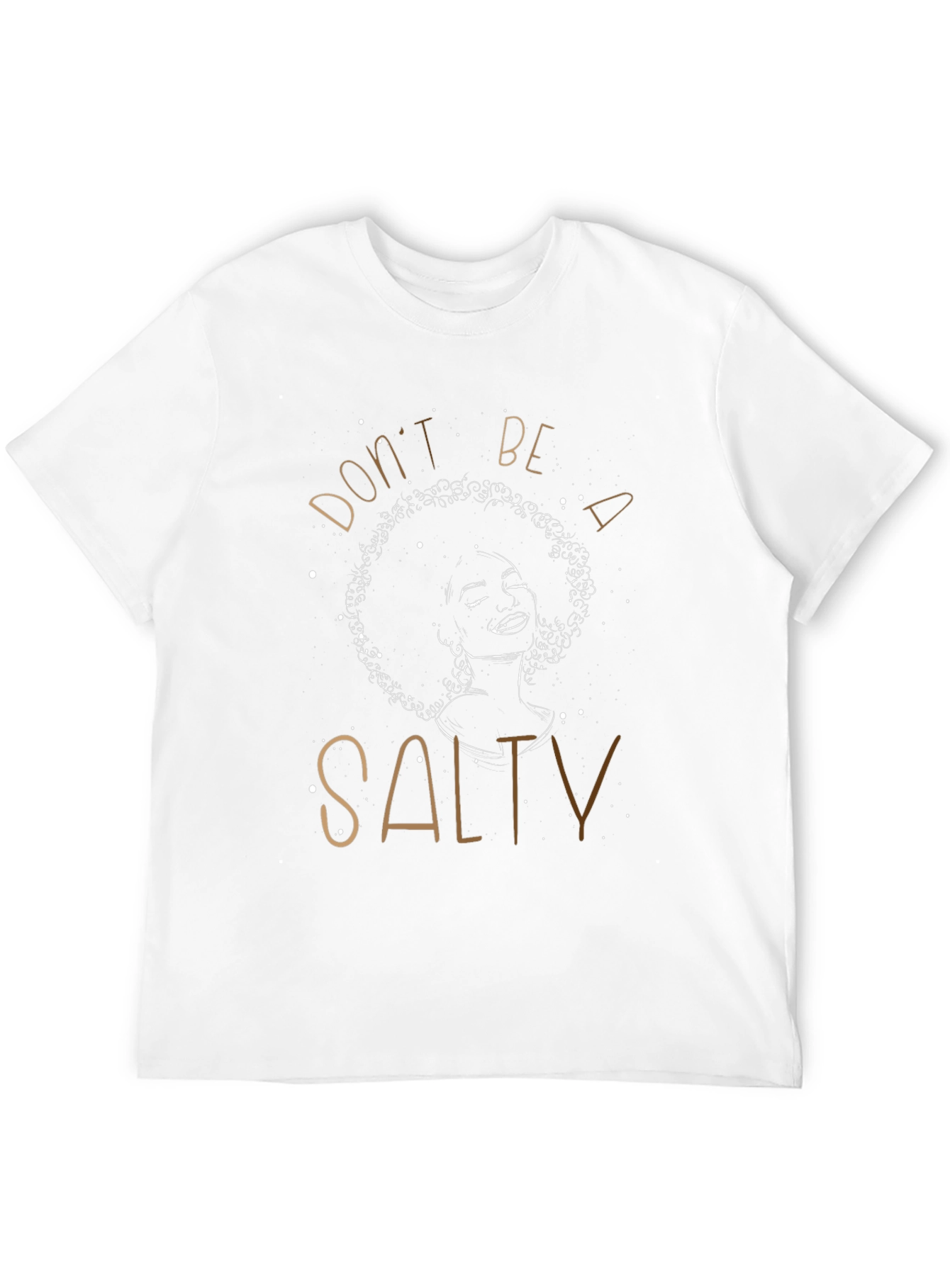 Black Don't Be Salty Graphic Tee - Unisex Black T-Shirt view 12