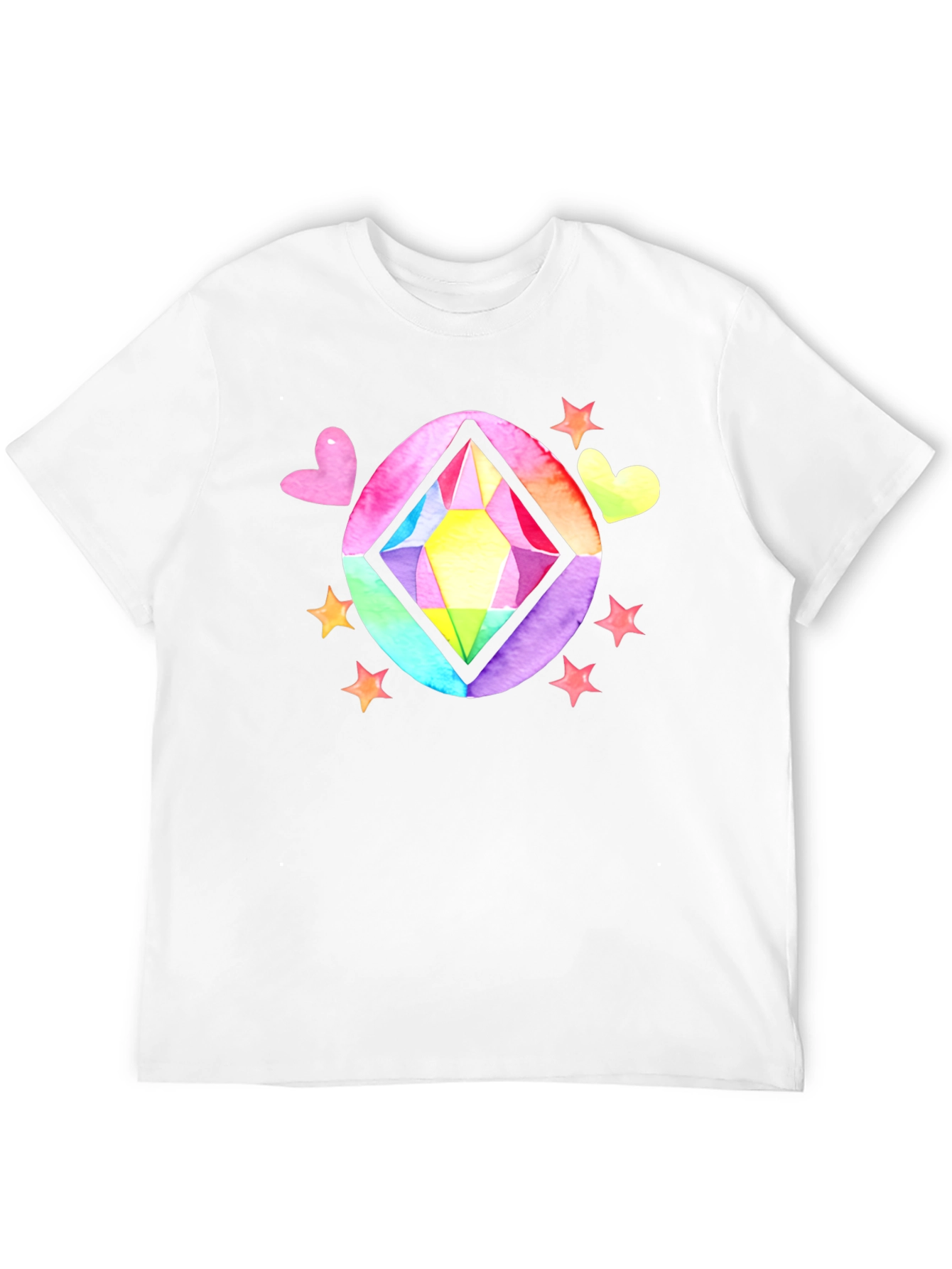 Black Rainbow Gem T-Shirt view 12