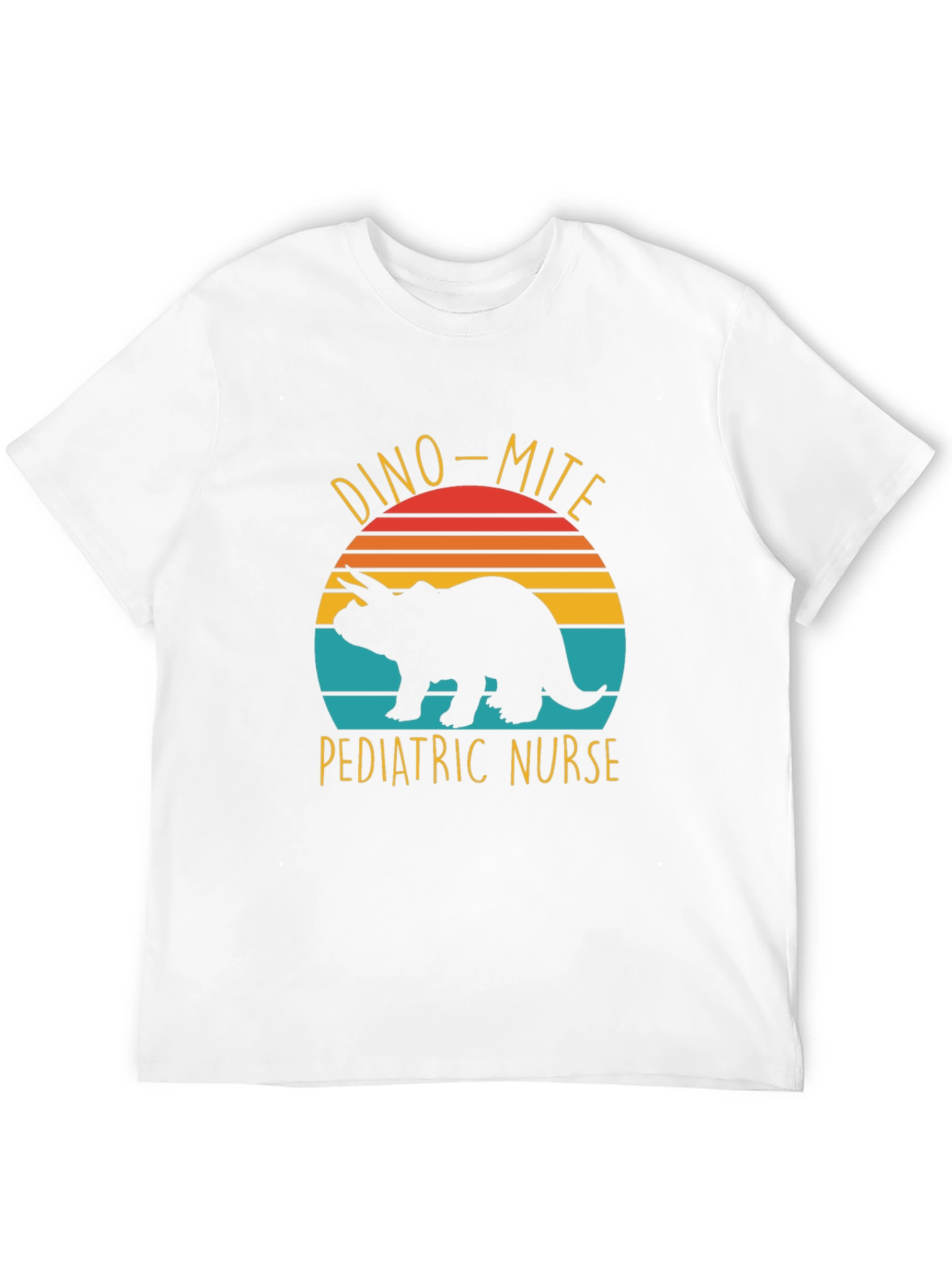 Black Dino-Mite Pediatric Nurse T-Shirt view 12