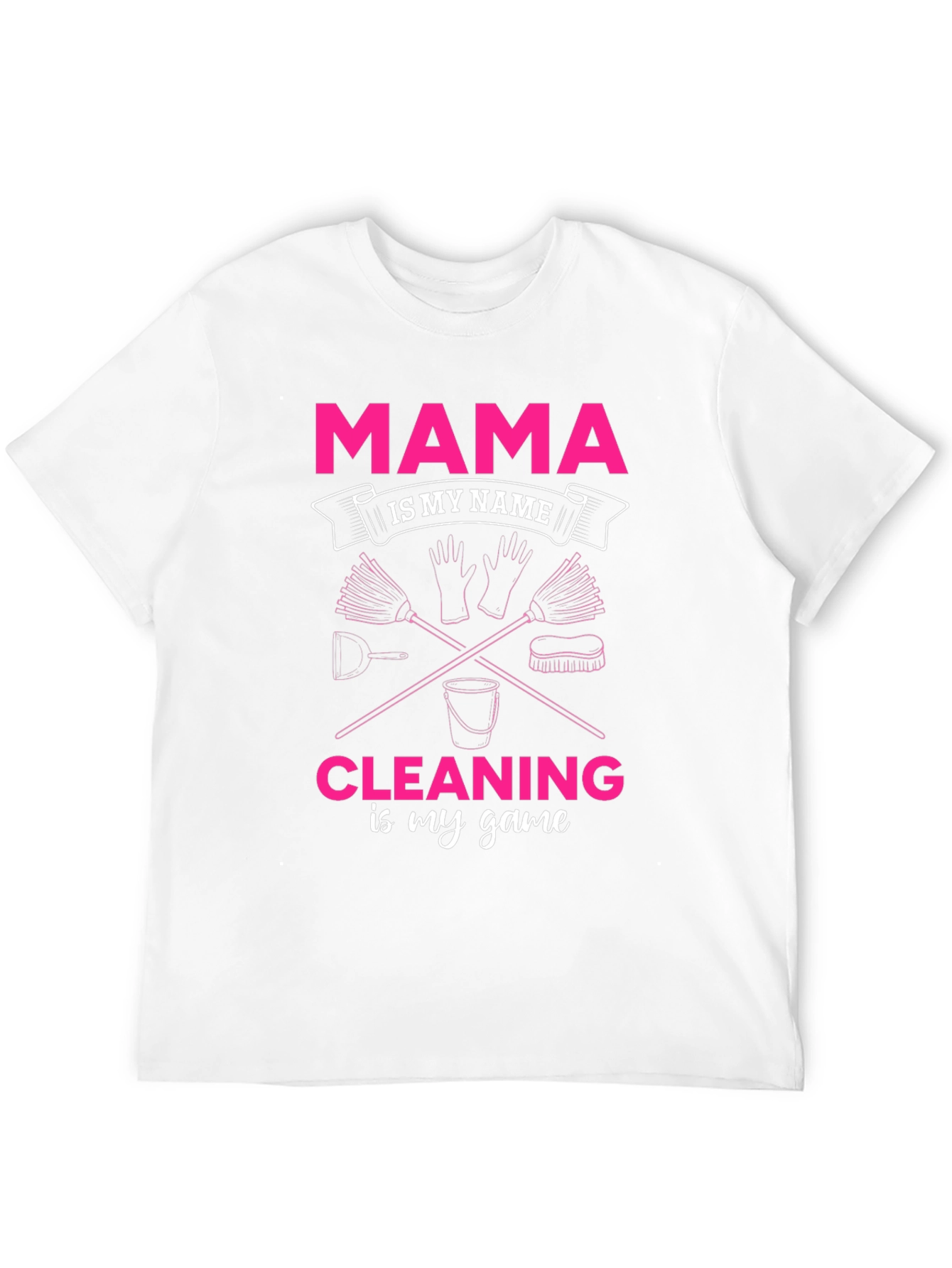 Black Mama Cleaning T-Shirt view 12