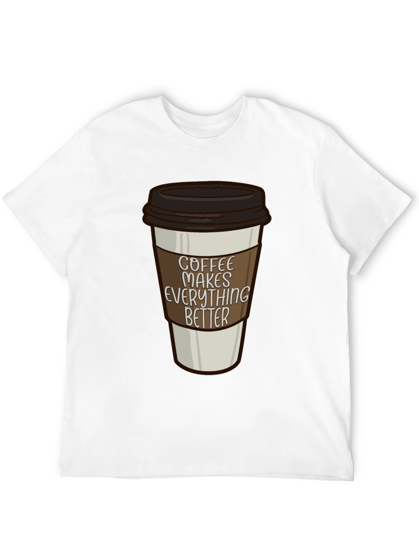Black Coffee Makes Everything Better T-Shirt view 12