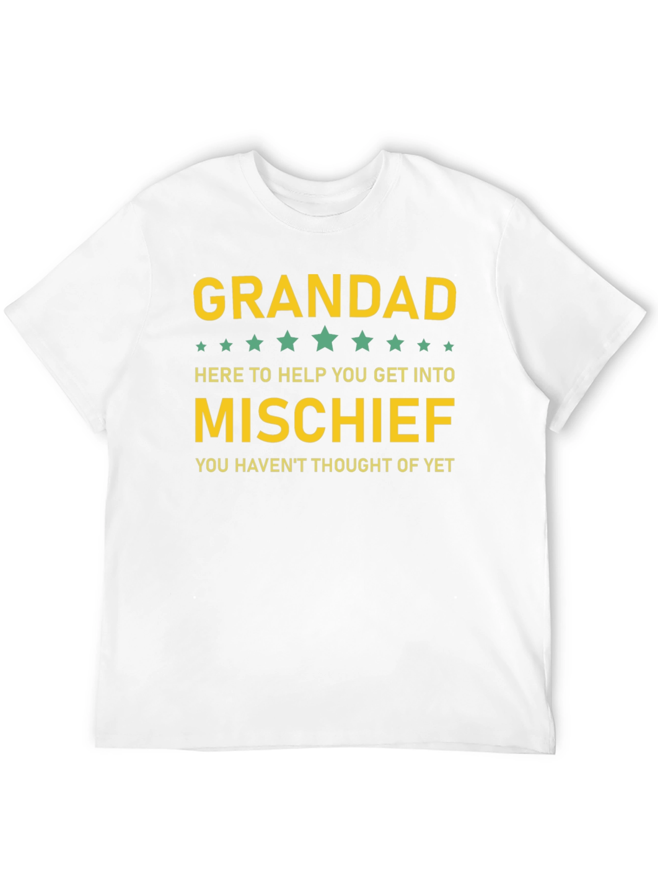 Black Grandad Mischief Maker Funny T-Shirt view 12